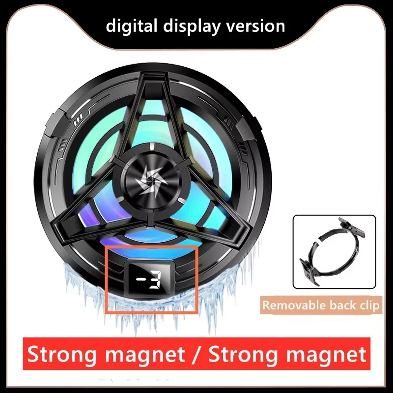 SL17 Magnetic Phone Cooler 2in1 Semiconductor Cooling Fan for iOS Android