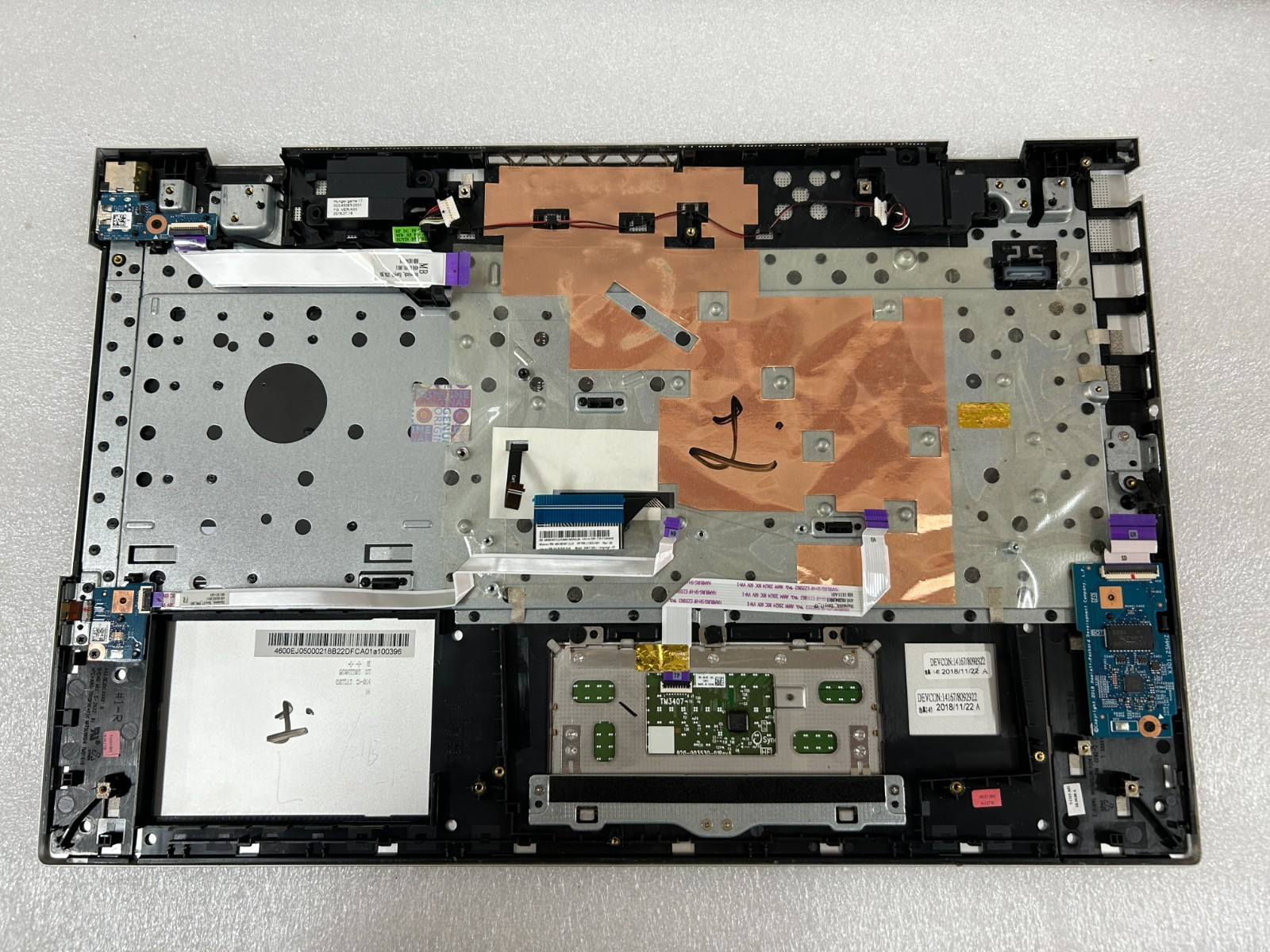 OEM HP ENVY 17.3″17t-bw0xx Laptop palmrest keyboard touchpad W/side parts &Cover
