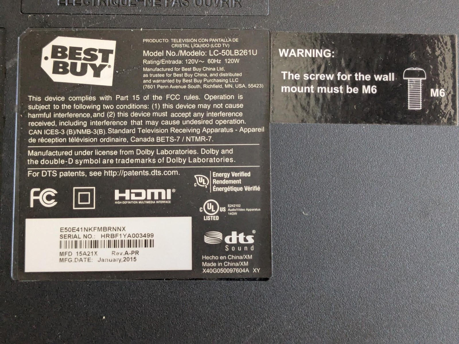 Sharp LC-50LB261U 50″ TV Backlight Optical Lens Filter (33)