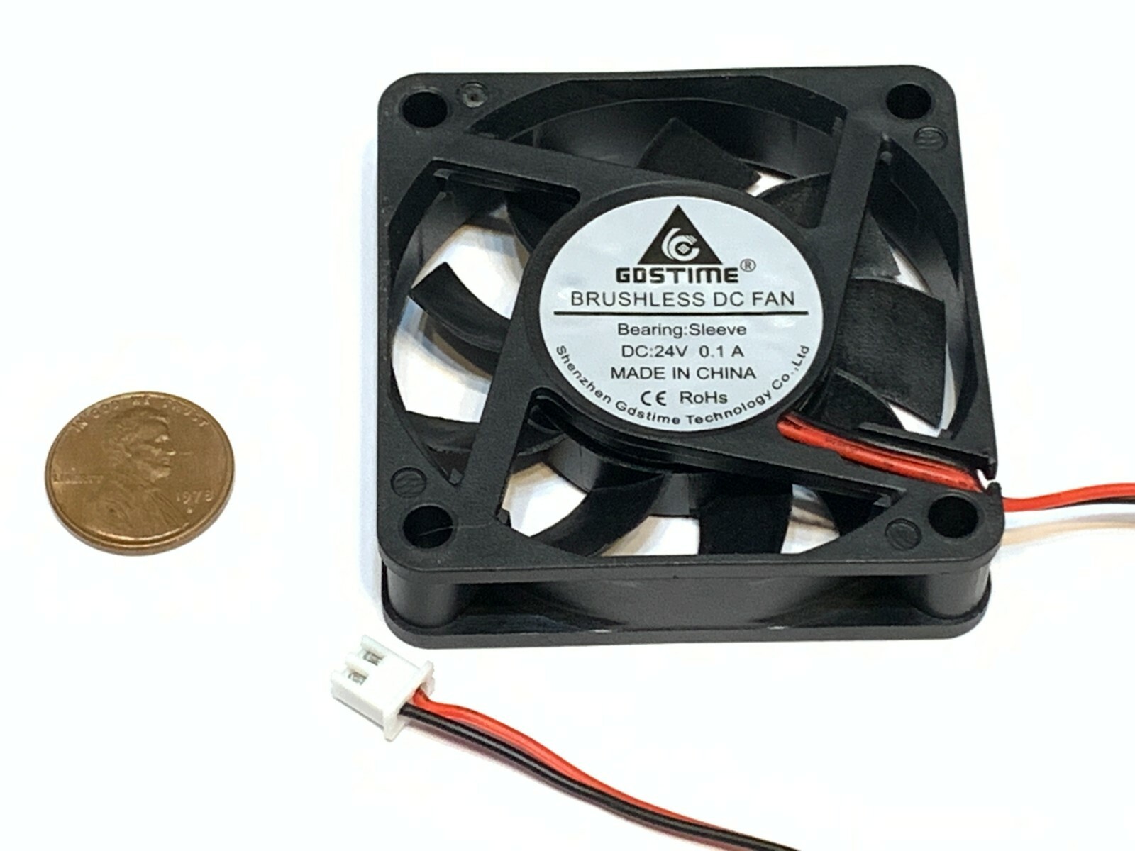4 Pieces 6015 GDStime 24v 60mm x 15mm 6cm pc case 2pin cooling heatsink Fan c39