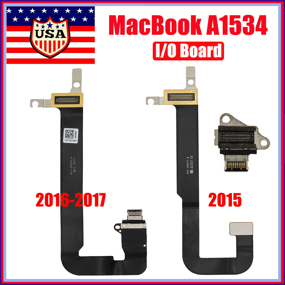 Charging Port USB-C Flex Cable I/O Board For MacBook Retina 12″ A1534 2015-2017