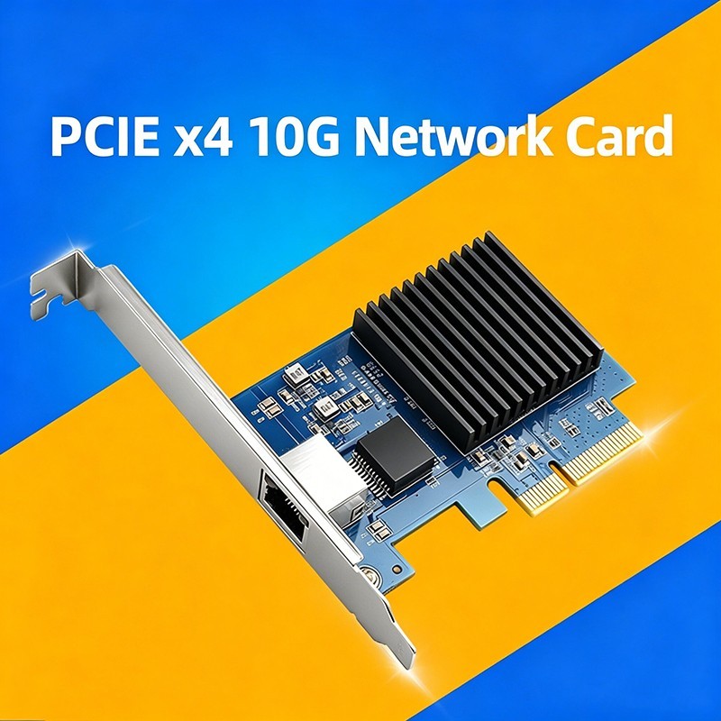 Realtek RT8127AT 10G RJ45 LAN Port PCIe 3.0-4X diskless network Card PXE Network