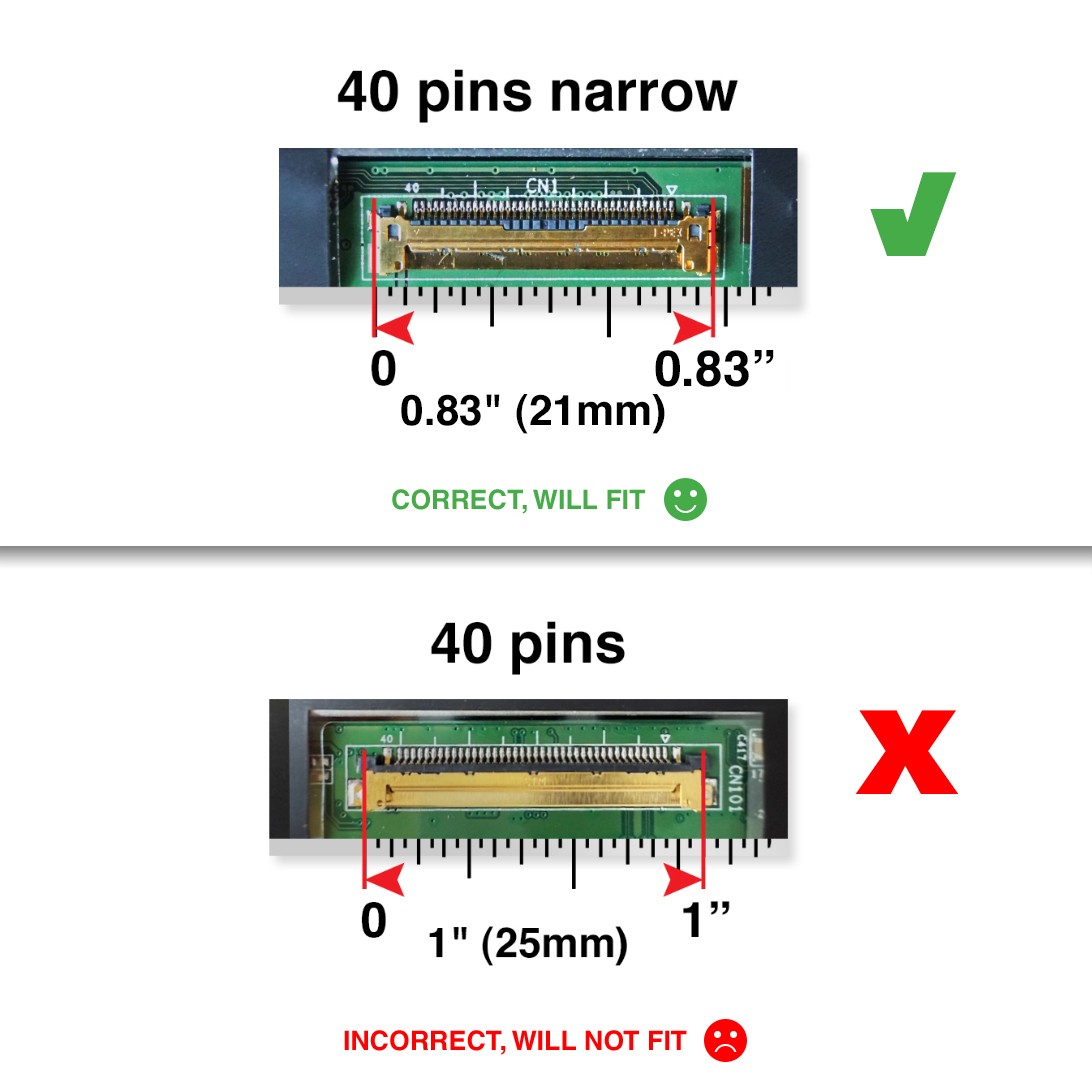 TL156VDXP01-01 40 Pins FHD Screen Replacement LCD Display With Tools