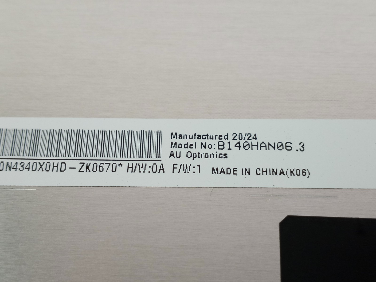 AU Optronics B140HAN06.3 1920 x 1080 14 in Matte LCD Laptop Screen