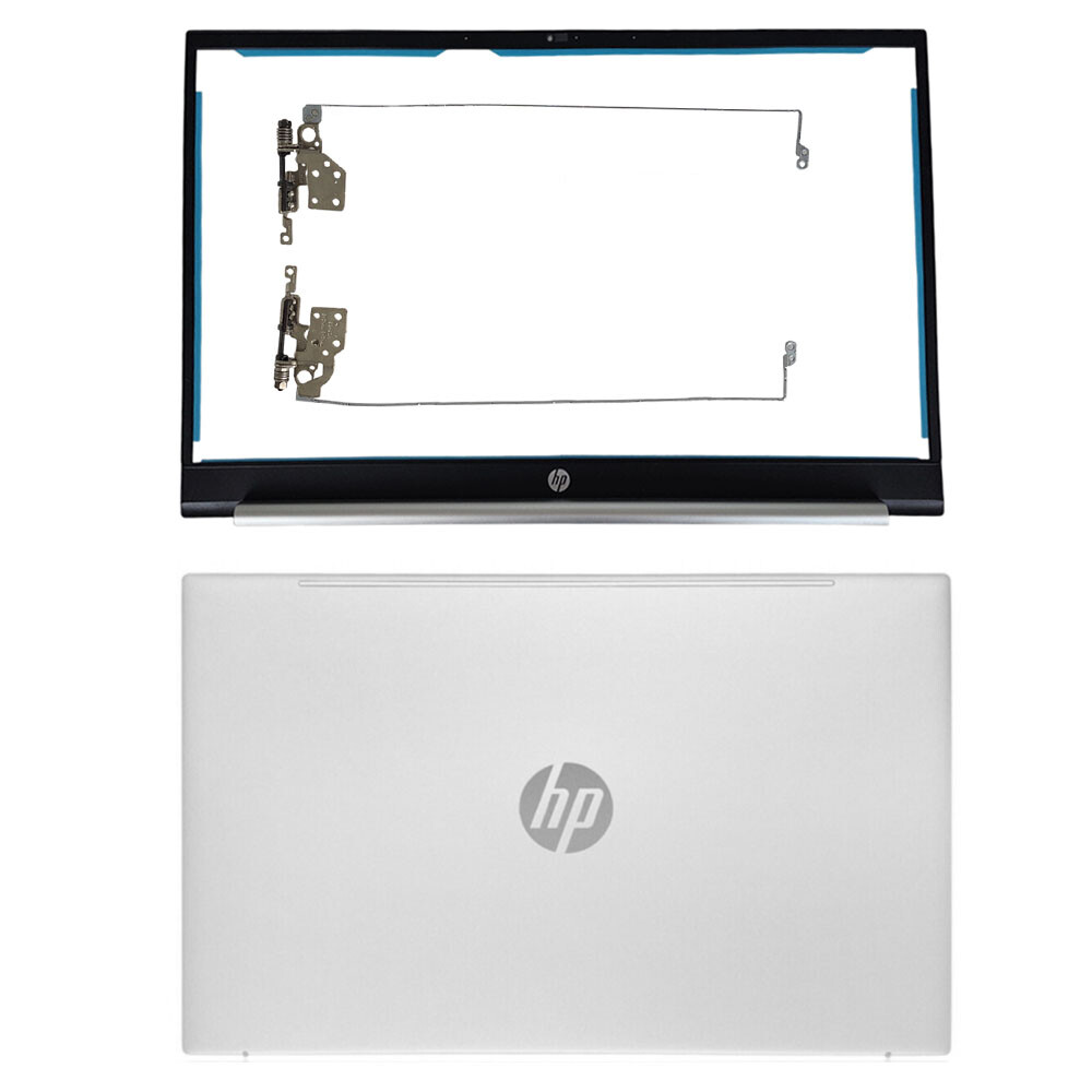 Silver Back Cover/Bezel/Hinges For HP Pavilion 15Z-EH 15-EH 15-EG Top M08901-001