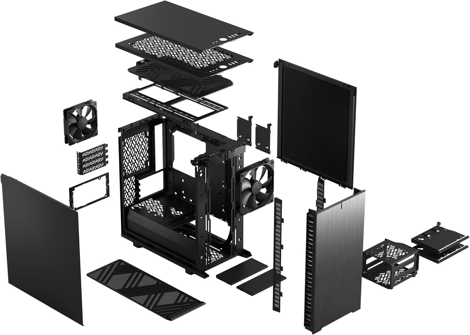 Fractal Design Define 7 Mini Tower Case – Black Solid