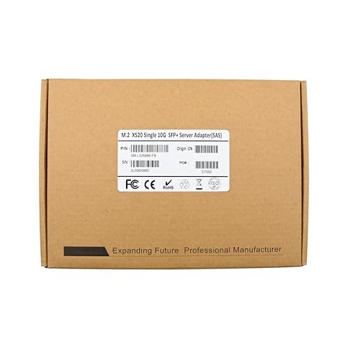 10 Gigabit M.2 to RJ45 SFP+ NIC, with Intel 82599(X520-DA1) Controller PCIe X4