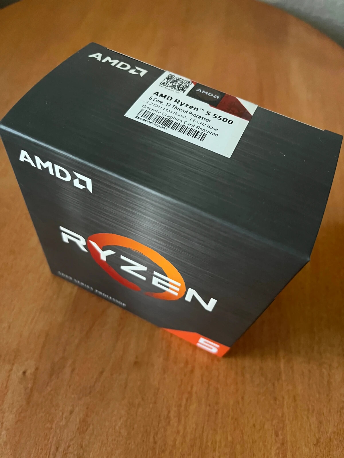 AMD Ryzen 5 5500 6-Core 3.6GHz Socket AM4 65W CPU Desktop CPU & cooling fan