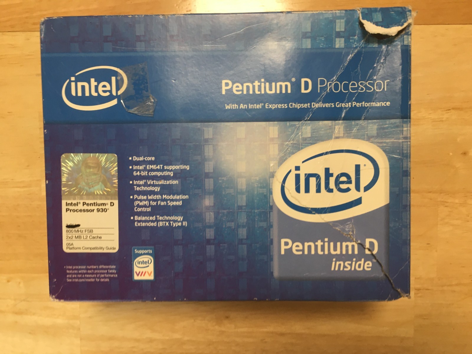 Intel Pentium D 820 2.8GHz Dual-Core Processor New Heatsink & Fan w/ Used CPU