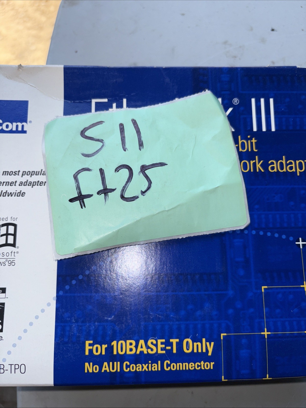 EtherLink III Parallel Tasking 16-Bit ISA 10BASE-T Network Adapter 3C509B TPO