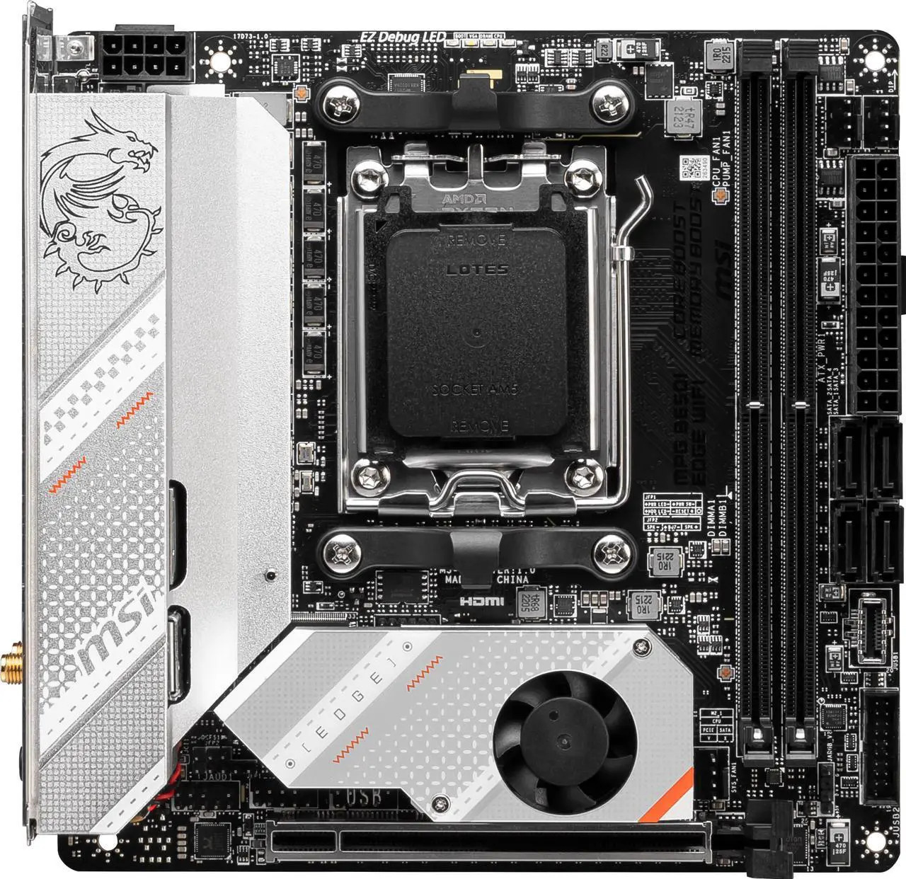 (Factory Refurbished) MSI MPG B650I EDGE WIFI AM5 AMD DDR5 Mini ITX Motherboard