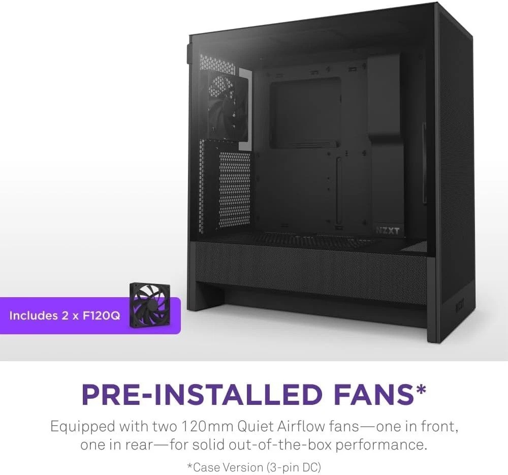 High Airflow H5 Flow 2024 ATX Mid-Tower Case – 360mm Radiator Support Included