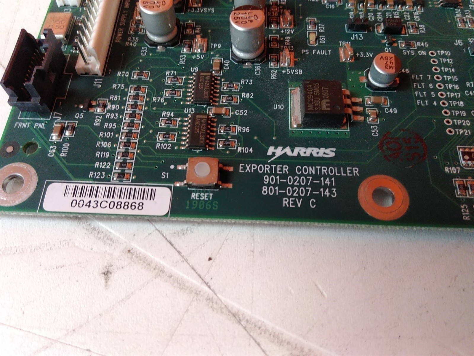 Defective Harris 901-0207-141 Exporter Controller Board AS-IS