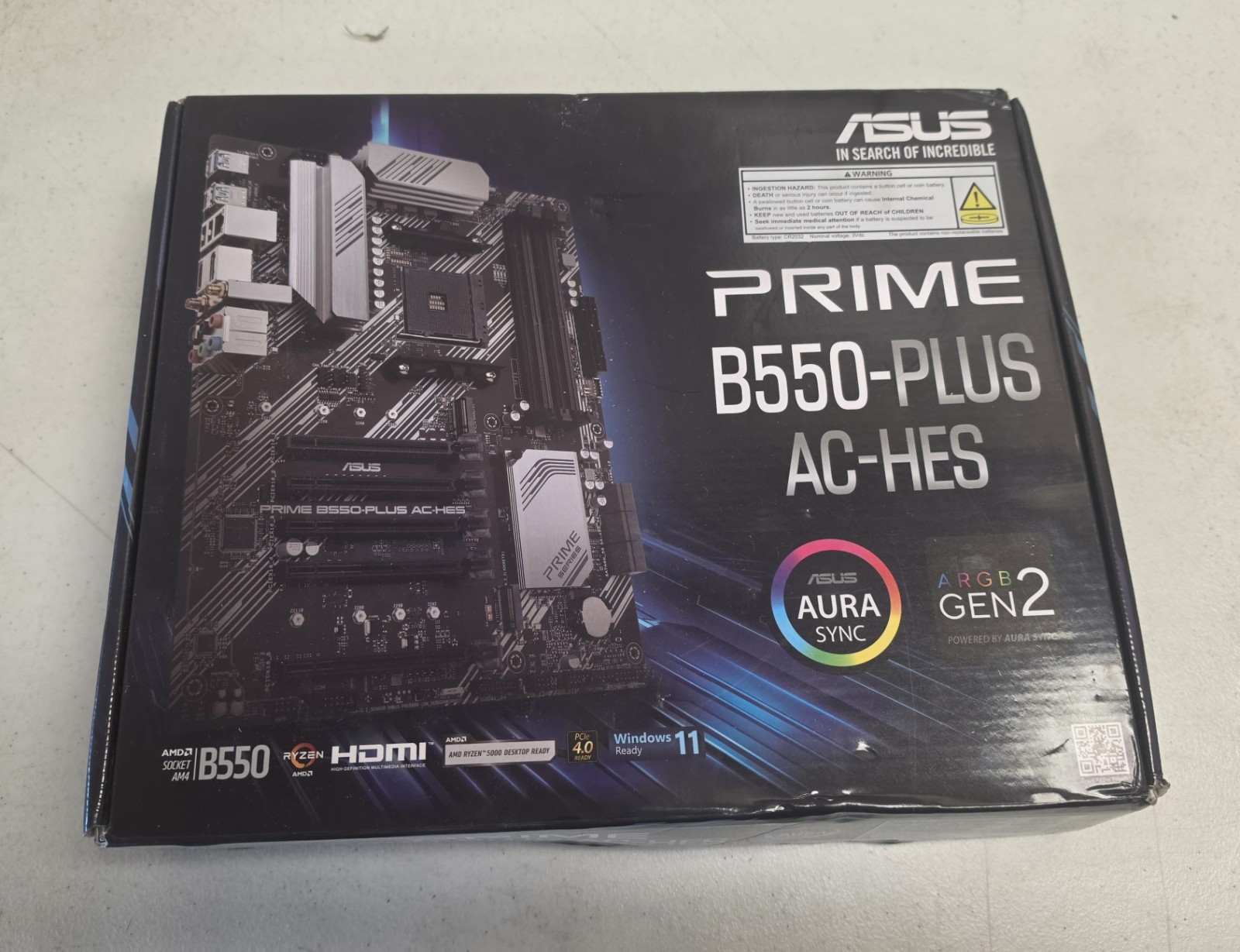 ASUS Prime B550-PLUS AC-HES ATX Motherboard
