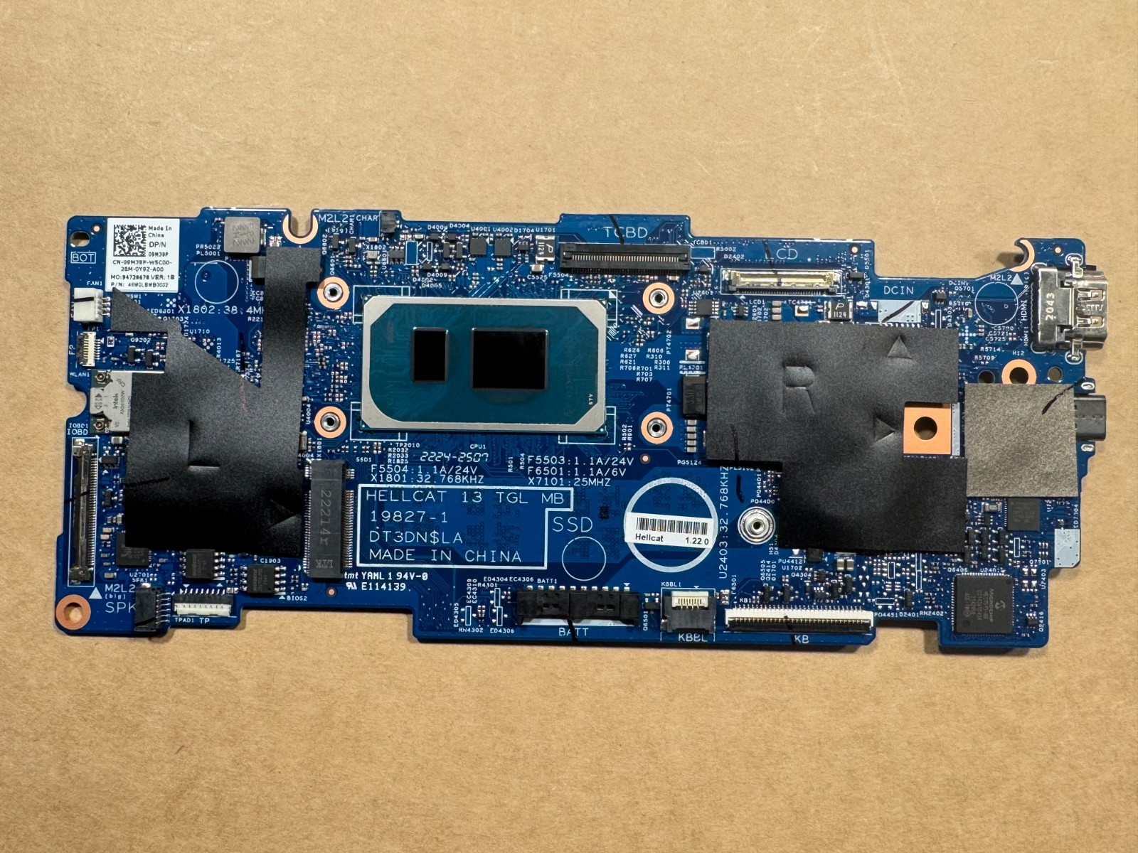 NEW Dell Inspiron 13 7306 2-in-1 Motherboard Intel i7-1167G7 2.8GHz 16GB 9M39P