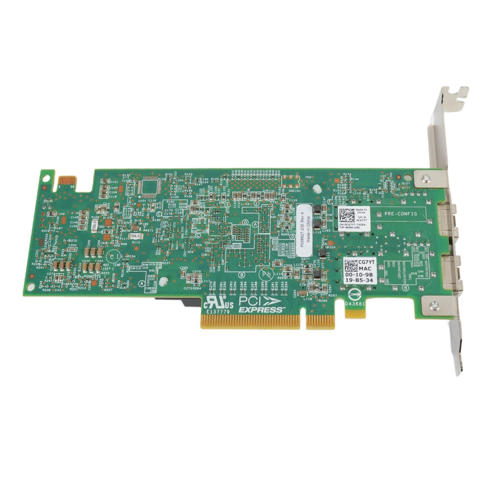 Dell CTP20 Emulex OneConnect OCe14102-U1-D 2-Port 10GbE SFP+ PCI-E 3.0 x8 CNA