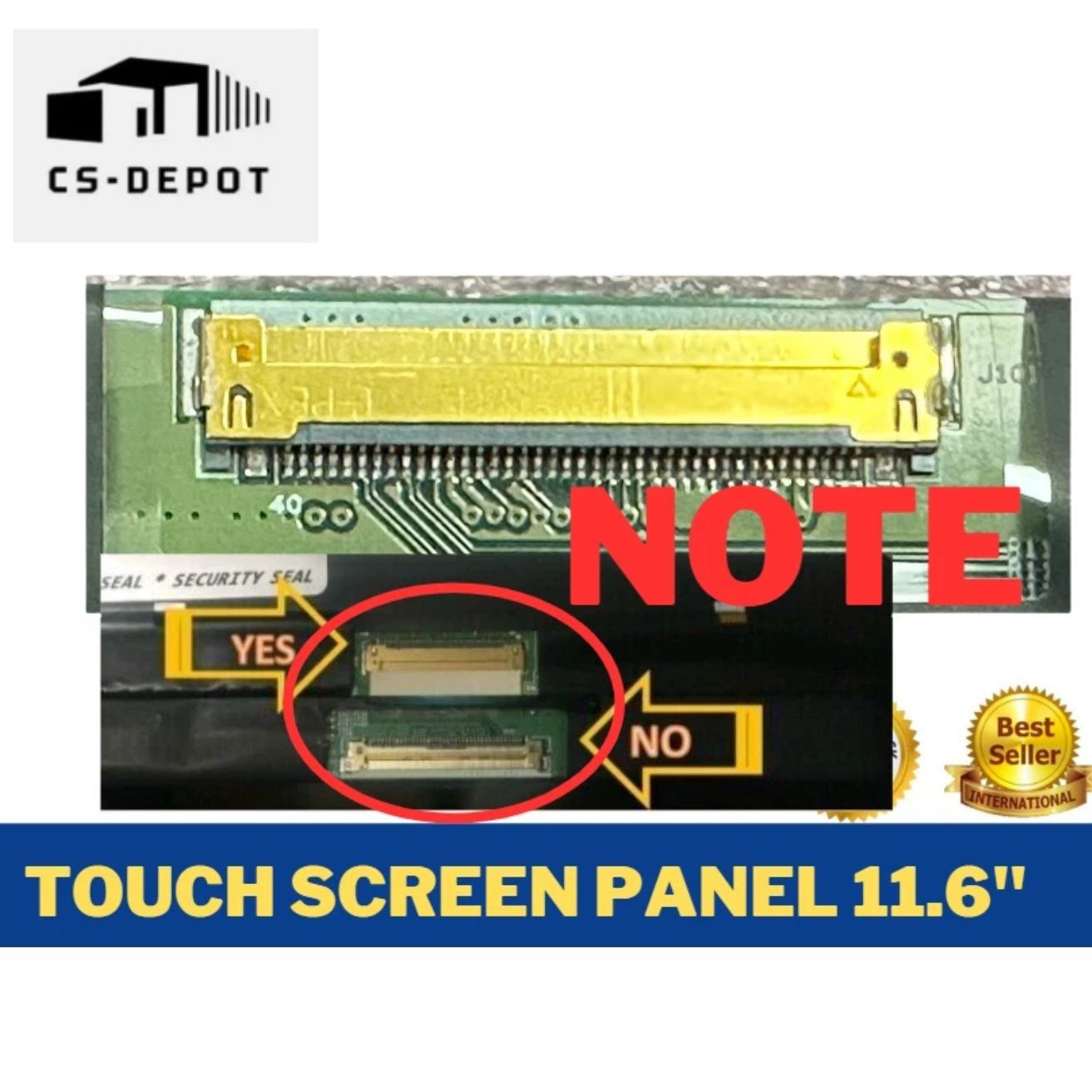 B116XAK01.0 Replacement LCD Display Touch Screen 11.6″ 1366 x 768 NARROW 40 PINS