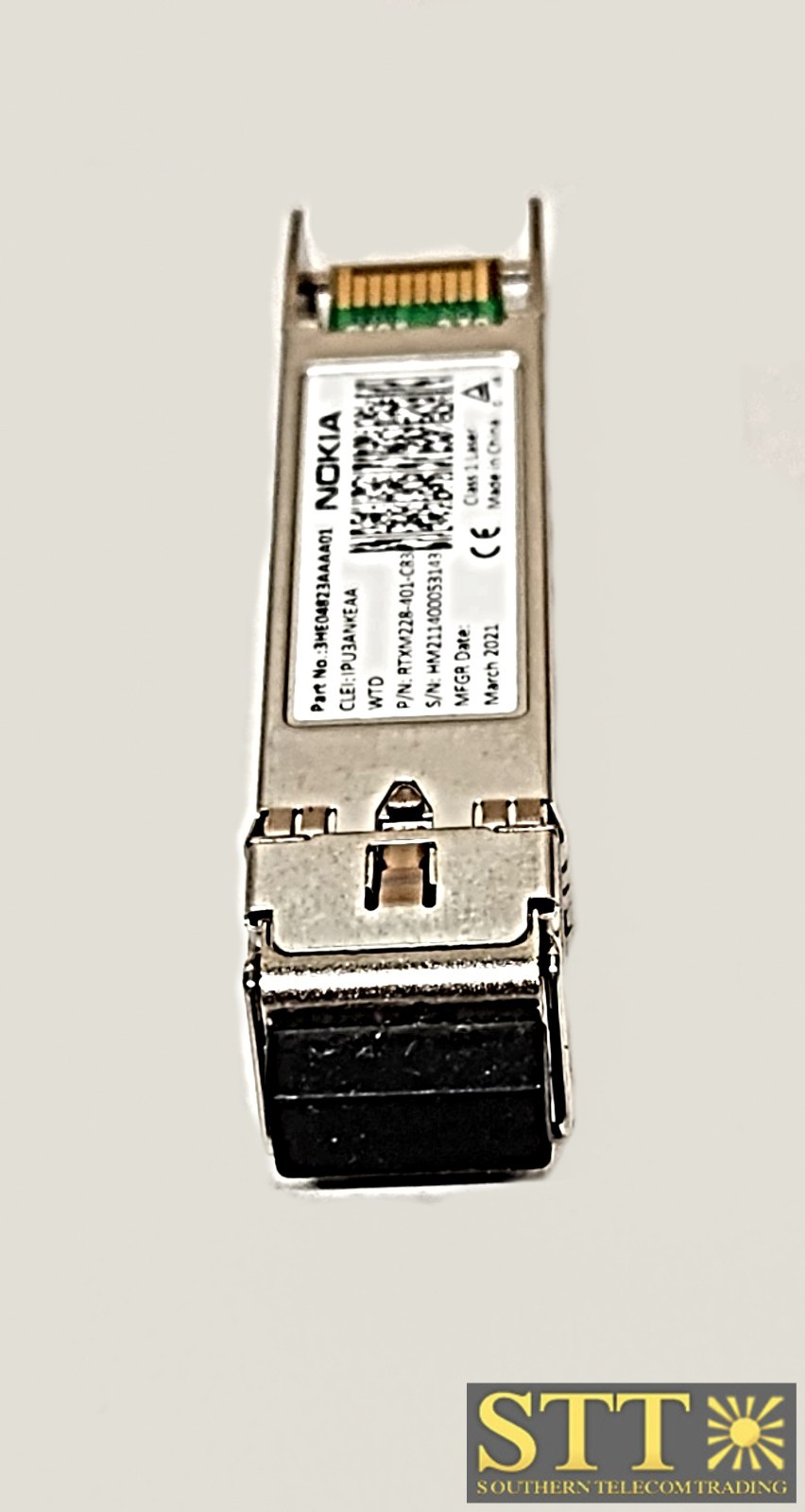3HE04823AA NOKIA SFP+ 10 GIGABIT LR-LC OPTICAL TRANSCEIVER IPU3ANKEAA