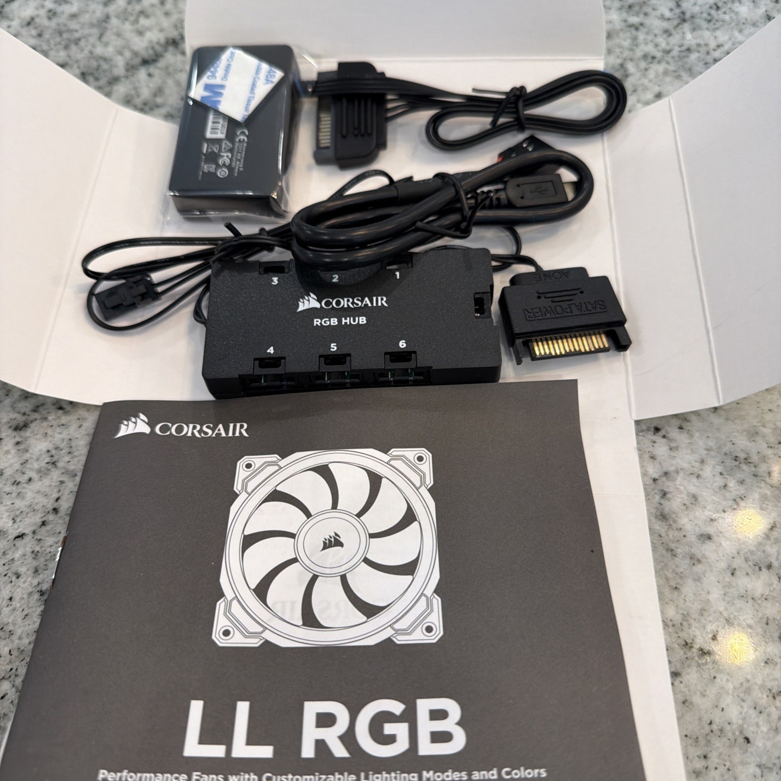 Corsair iCUE Lighting Node Pro and RGB Fan LED Hub computer fan