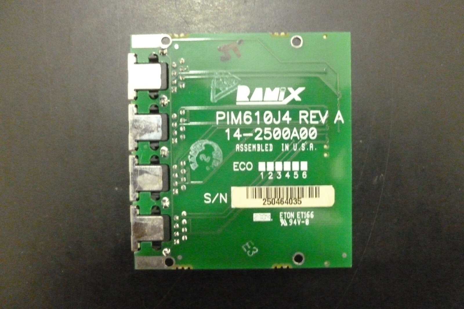 RAMIX PIM610J4 4 PORT 10 BASE T I/O MODULE -14-2500A***