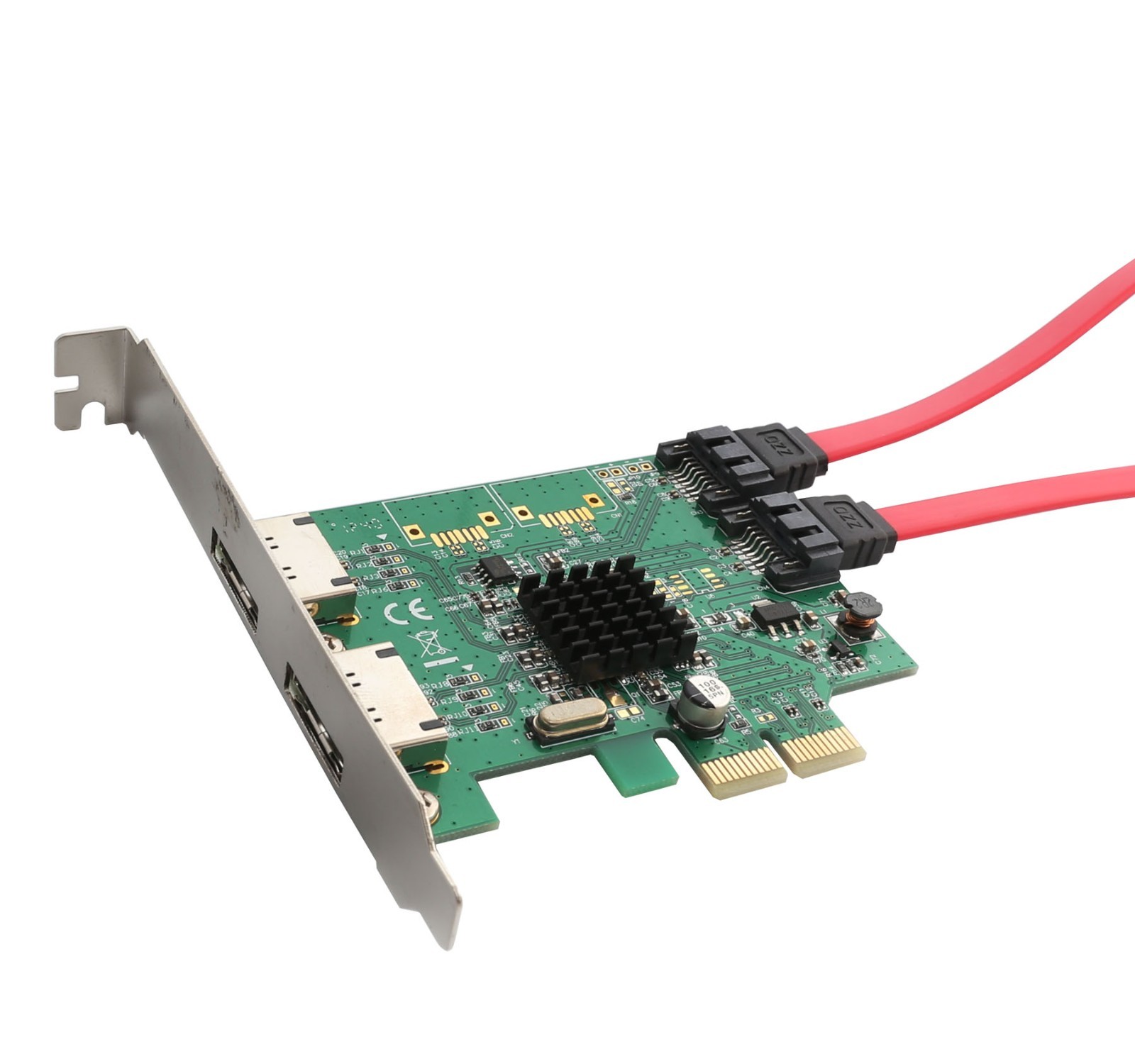 Open Box-2 Port SATA III 2 Port eSATA III PCI-e 2.0 x2 Card – SI-PEX40063
