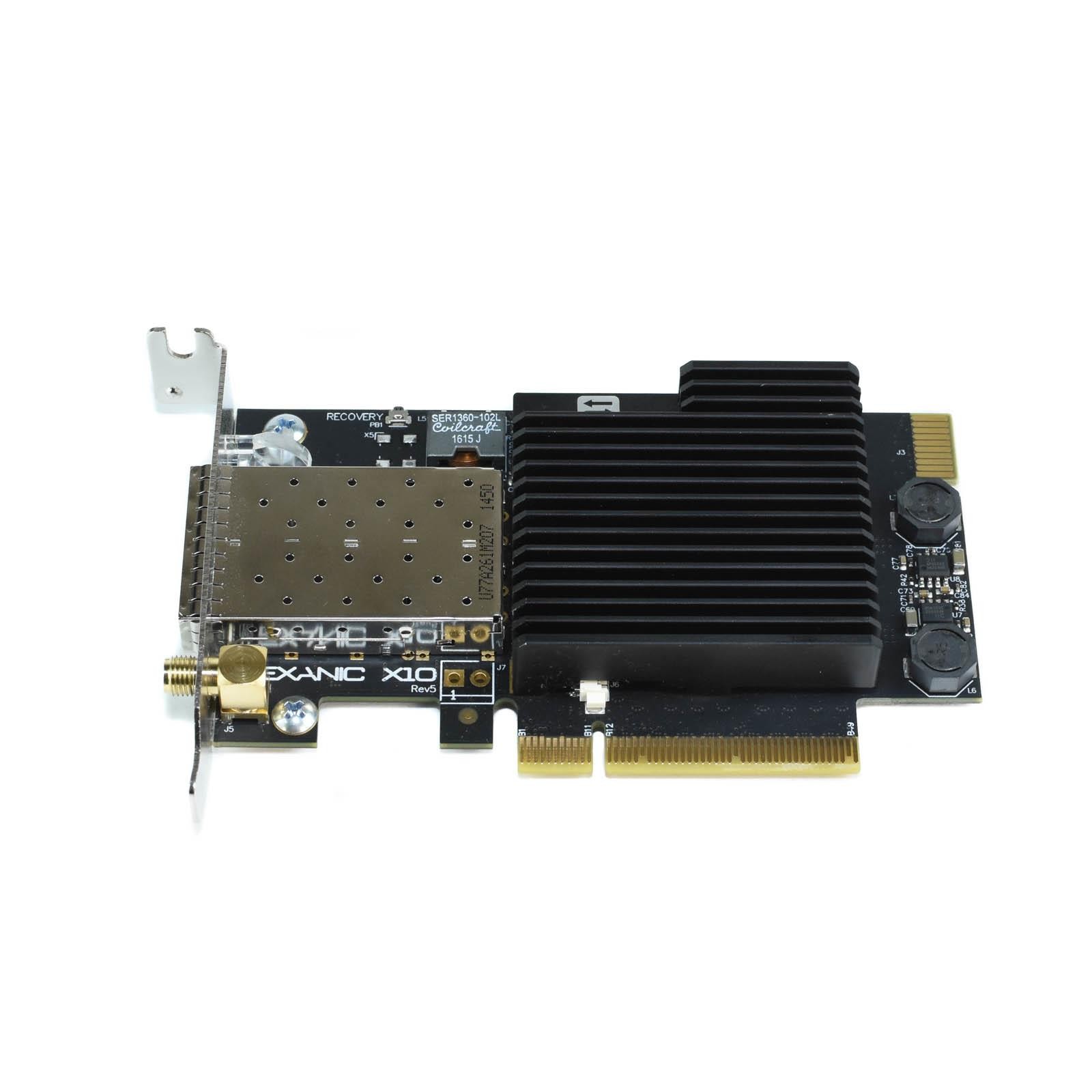 Exablaze ExaNIC X10 Dual-Port Ultra Low Latency 10GbE PCI-E 3.0 NIC FPGA SFF