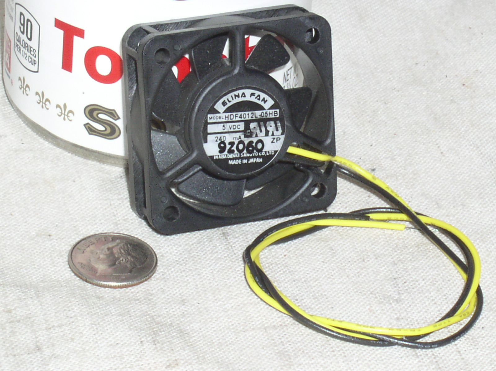 ELINA HDF4012L-05HB 1-9/16 40MM MINI 5V 5 V VOLT HI-SPEED DC BOX FAN BLOWER USA