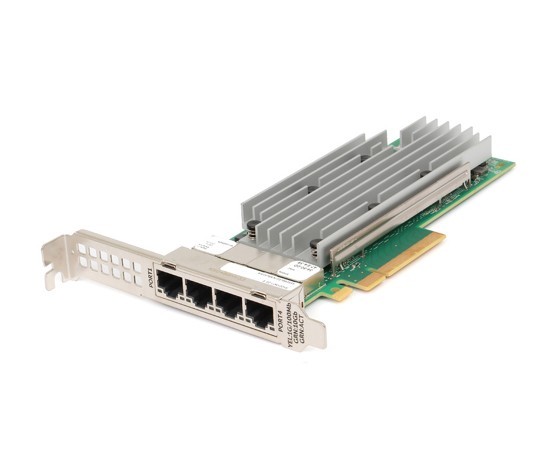 Dell Quad Port 10GbE RJ-45 10GBase-T Network Card Qlogic QL41164HFRJ 33M0K NIC