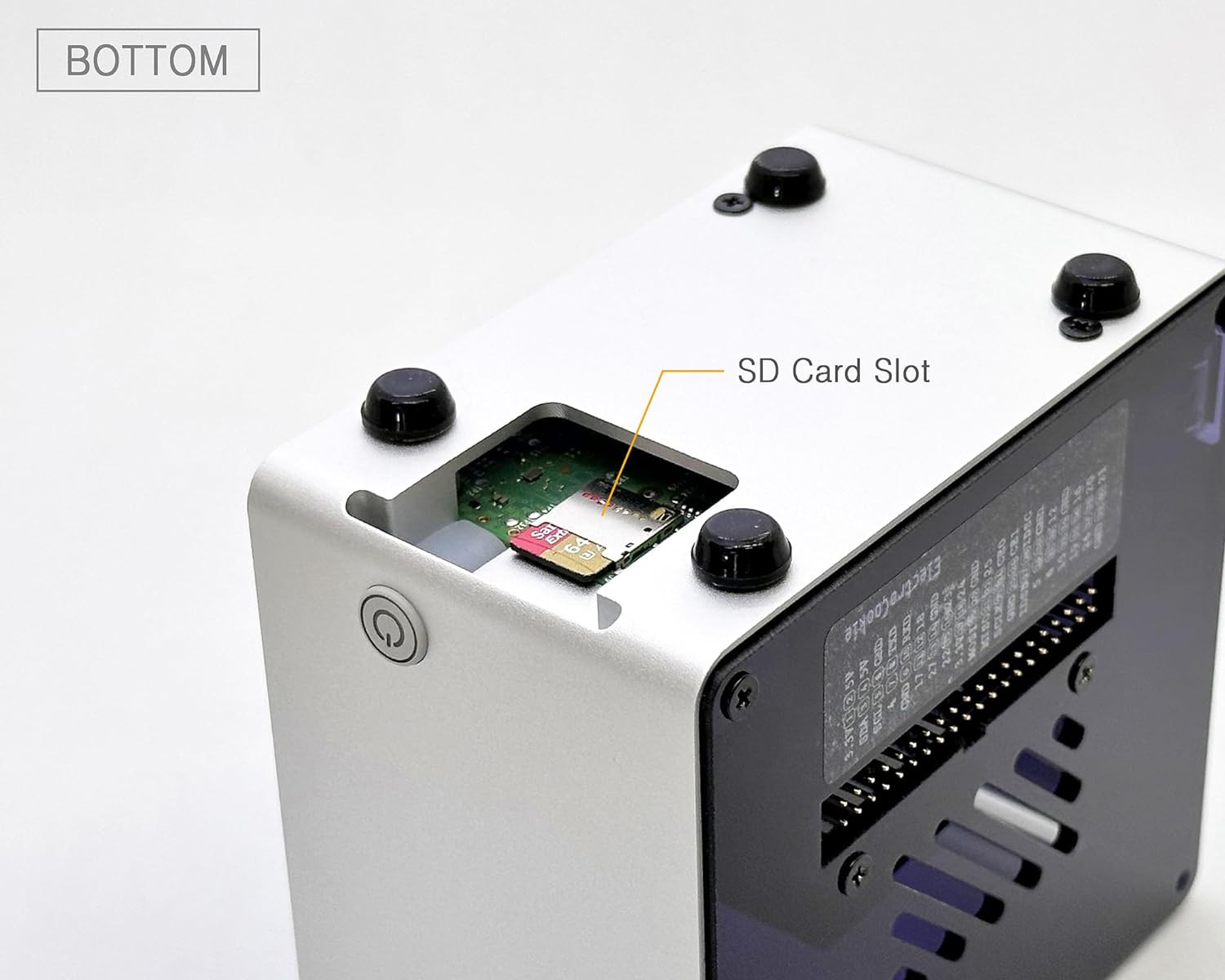Electrocookie Raspberry Pi 5 Case, Aluminum Mini Tower Case with Cooling Fan and