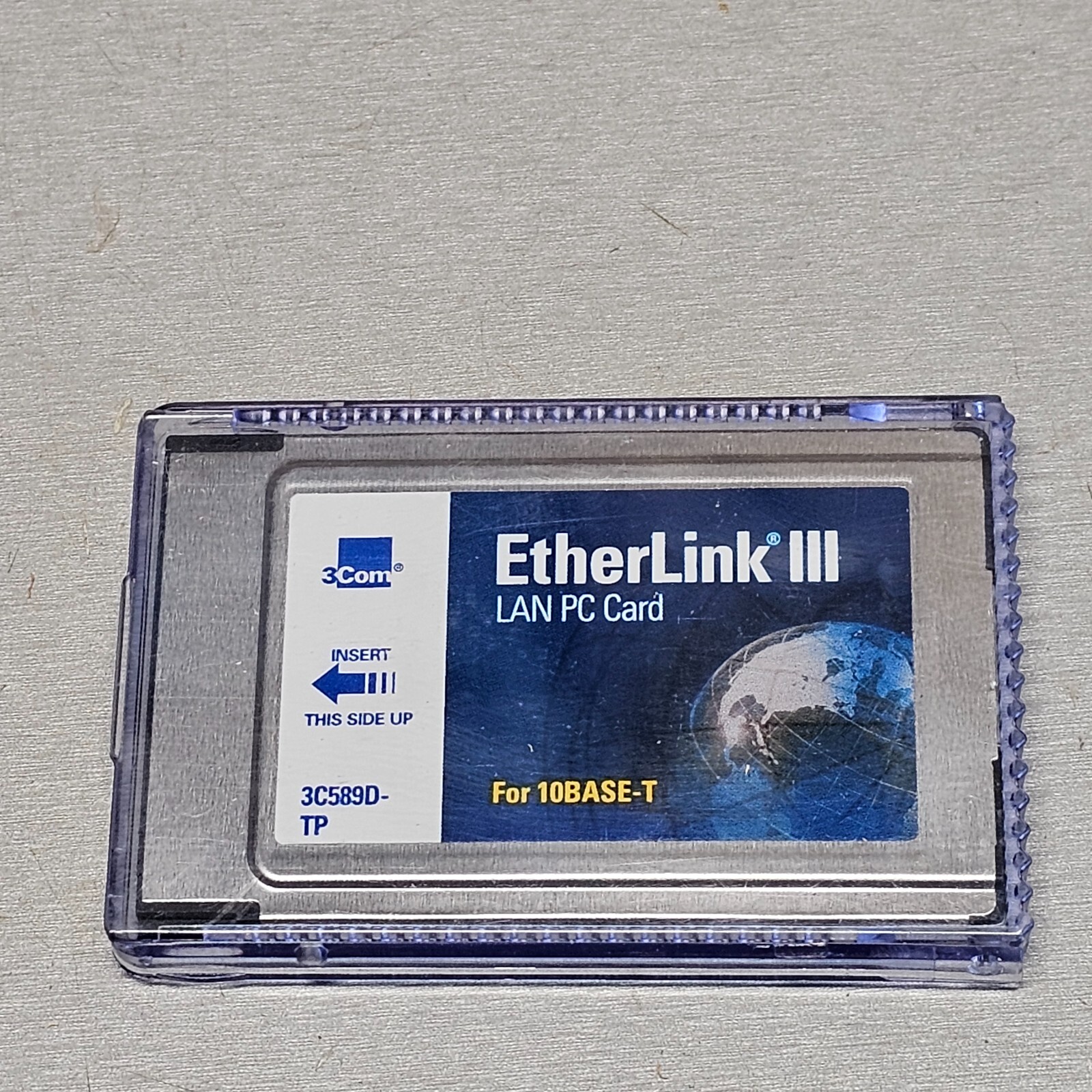 3Com EtherLink III LAN PC Card For 10BASE-T 3C589DTP & Case(No Dongle)