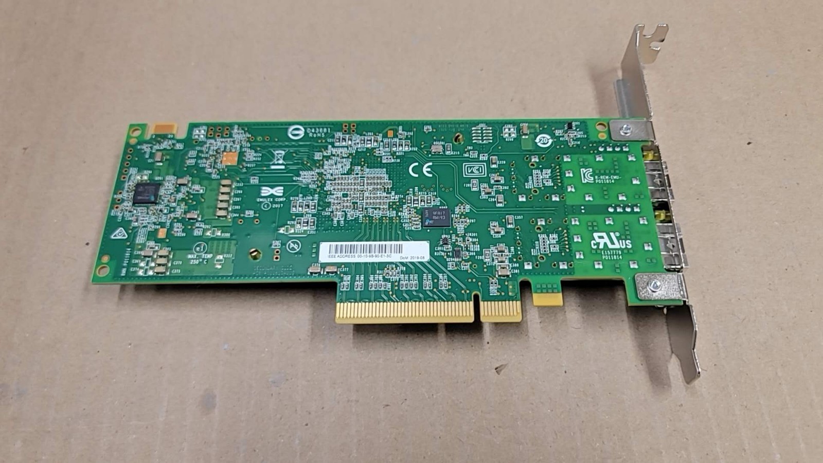 Dell LPe35002 Dual-Port 32Gb/s FC PCIe x8 Host Bus Adapter 0PD89Y 0HWXG 0MPY10