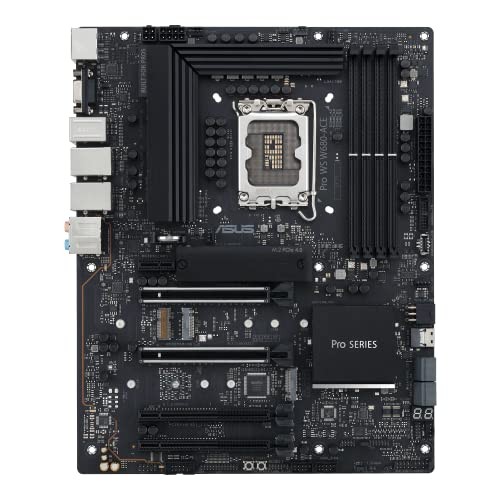 ASUS INTEL W680 LGA 1700 ATX WORKSTATION MOTHERBOARD,2XPCIE – BLACK