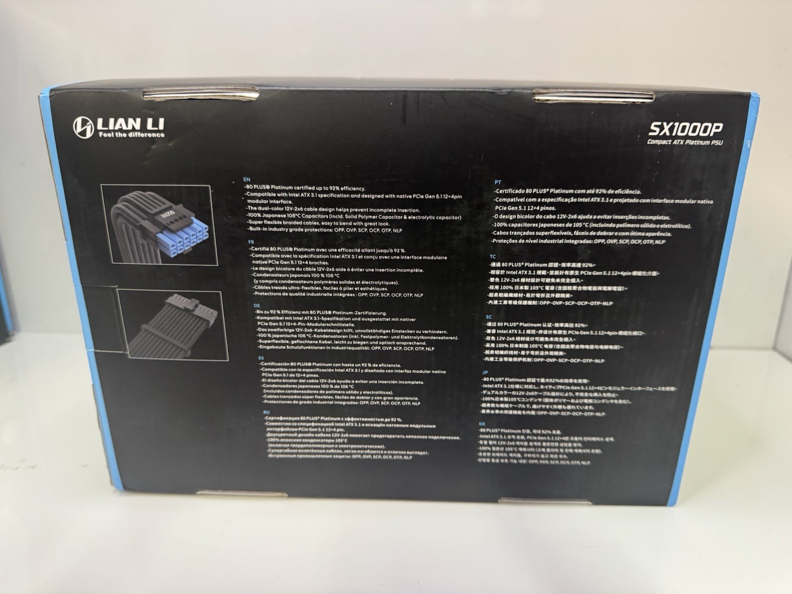 Lian Li SX Platinum 1000W SXP Compact ATX Form Factor Power Supply Black