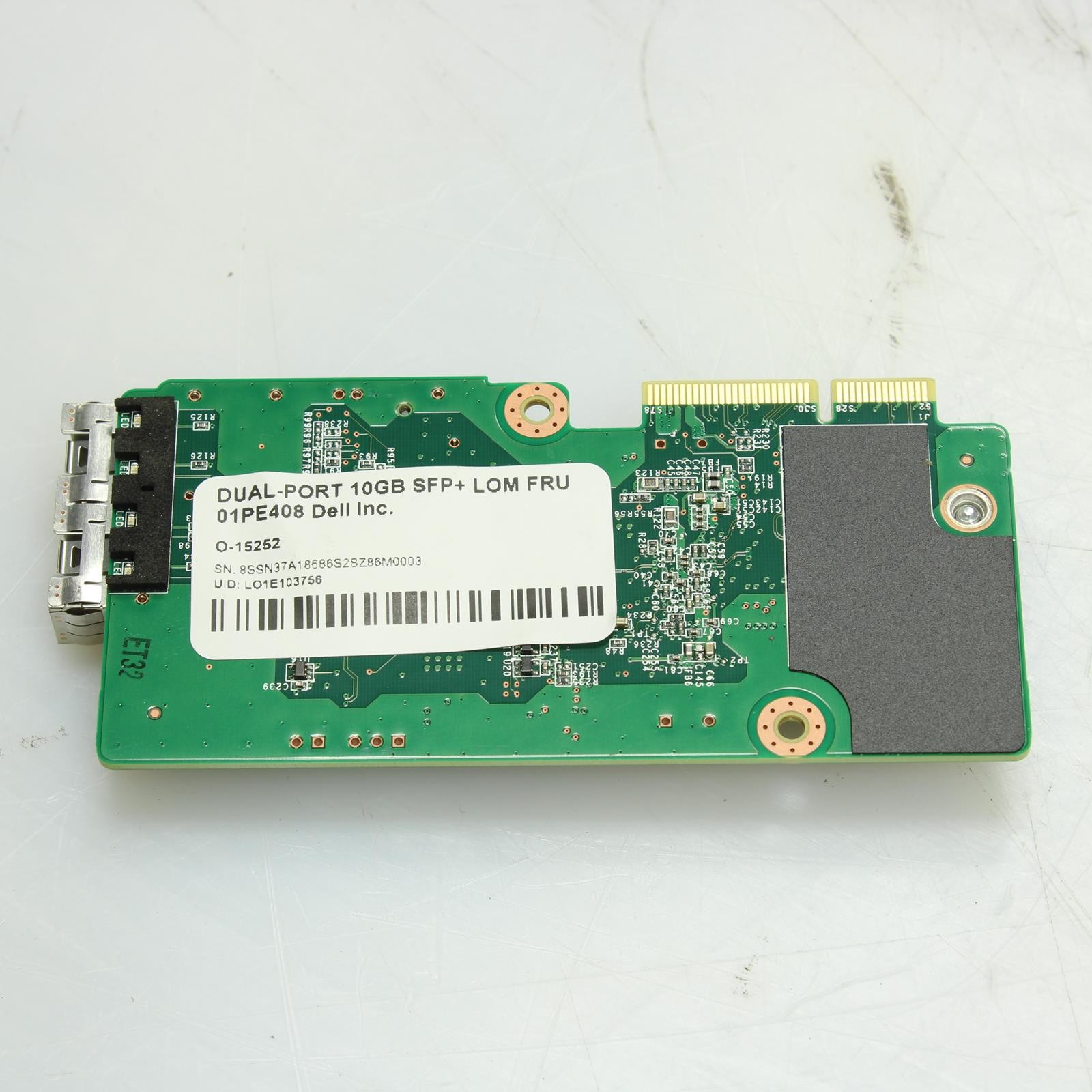 Dell Dual-Port 10GB SFP+ LOM FRU 00YJ566 Network Card