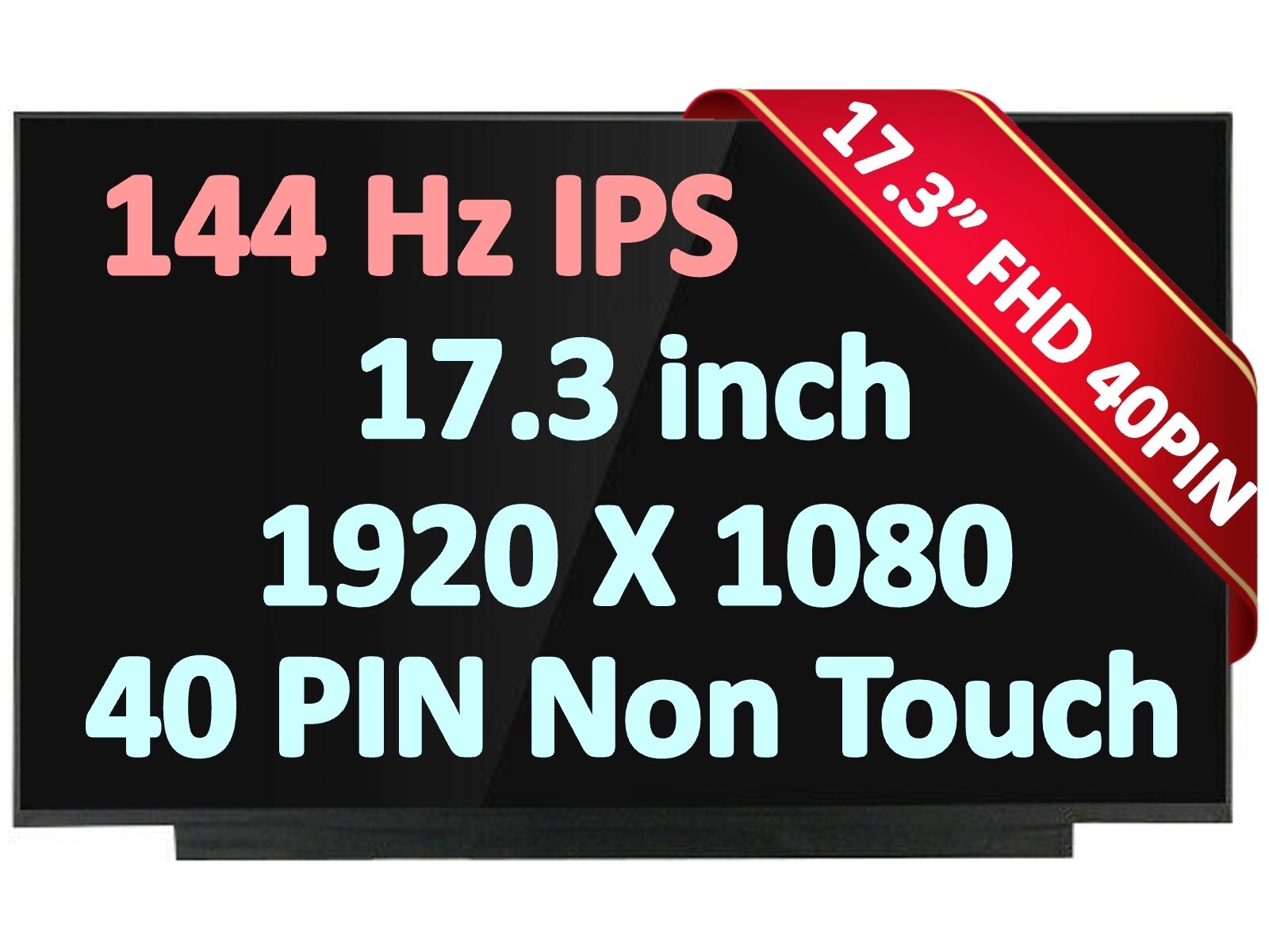 Screen for BOE NV173FHM-NX4 V8.0 V8.1 40pin 144Hz FHD 1920×1080 IPS LCD LED