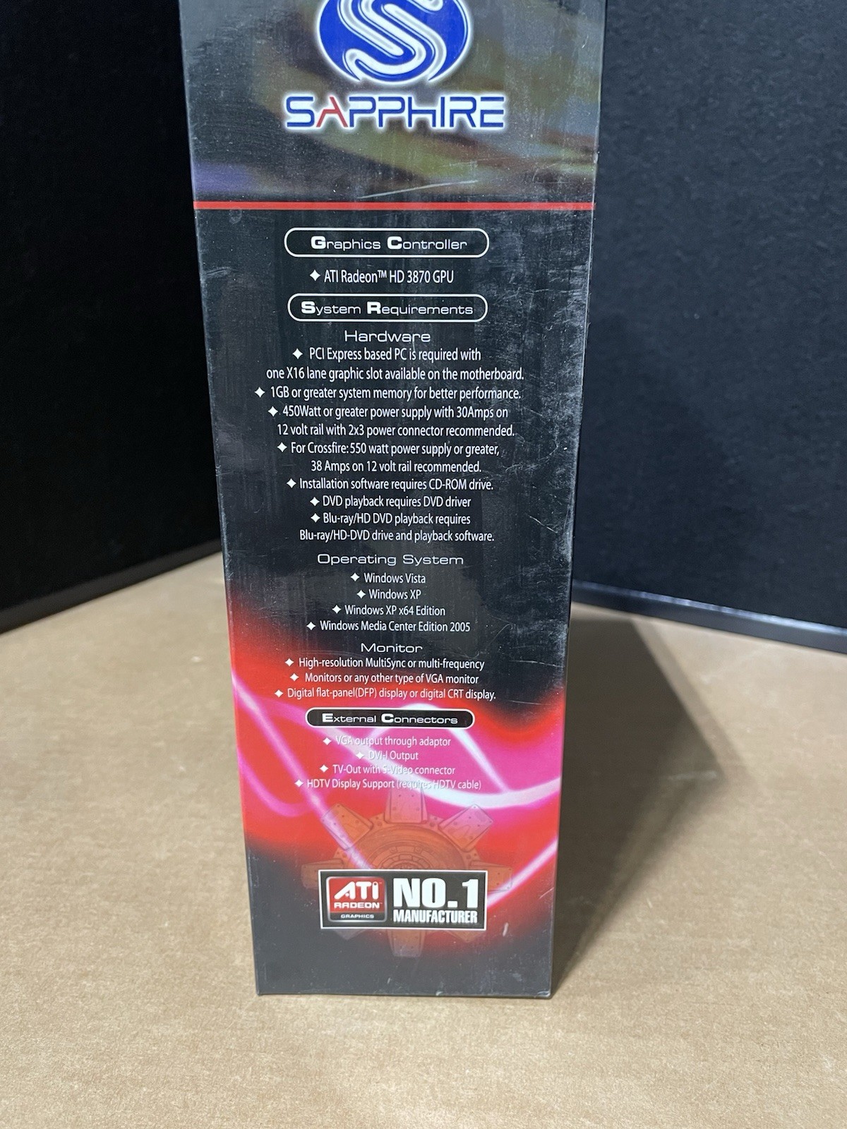 Sapphire HD 3870 ATI Radeon Graphics Card Kit 512MB GDDR4 Sealed Box New