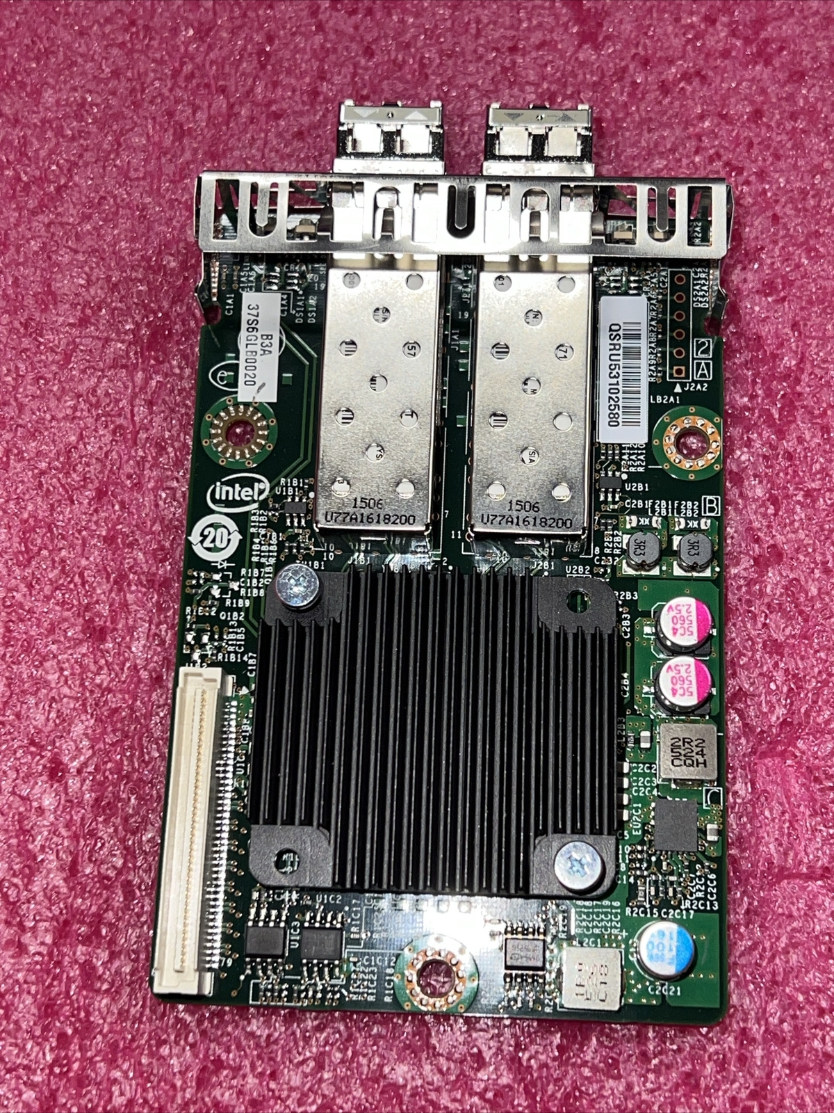 82599ES Intel Dual Port 10GbE SFP+ I/O Module PBA G23589-251 w/2-SFP PCI Express
