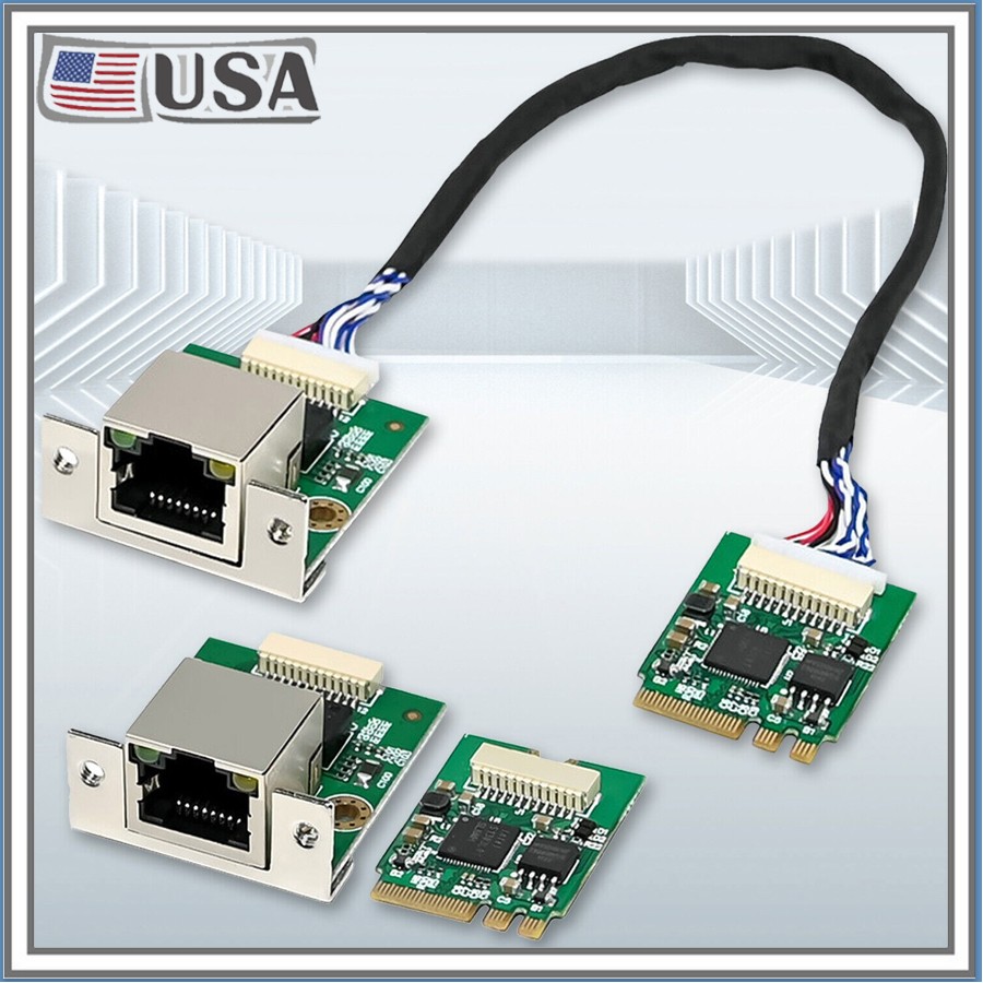 M.2 A+E 2.5GbE Intel I226-V Ethernet. NIC Card Multi-Gig 2.5G/ 1G/100M NGFF 2230