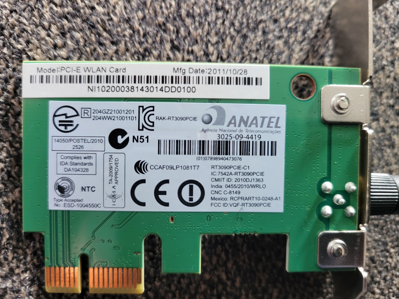 Anatel Wireless LAN Card