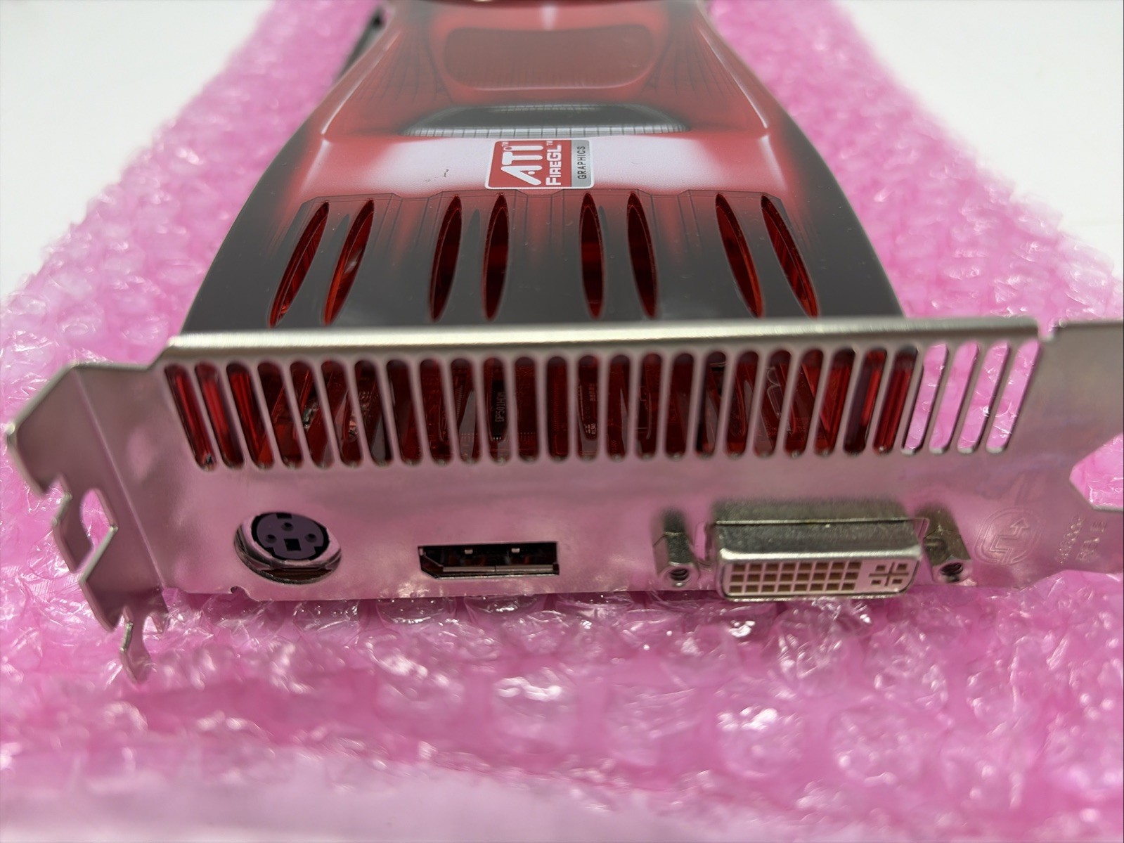 Ati FireGL V7700 512MB PCIe DVI DP S.VIDEO 6PIN Works Great NOS
