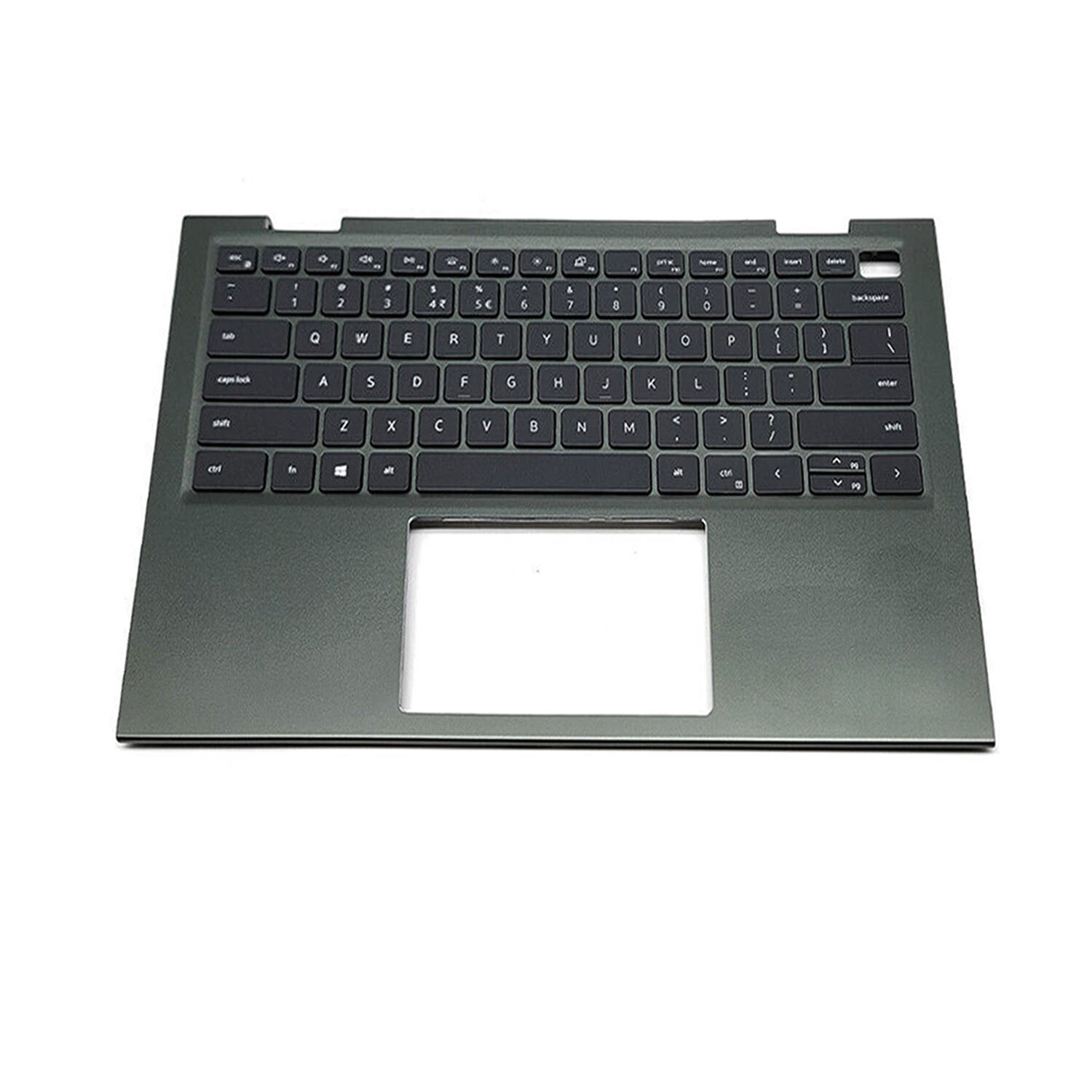 New 0VJ2PX For Dell Inspiron 14 5410 7415 2-in-1 Green Palmrest Backlit Keyboard