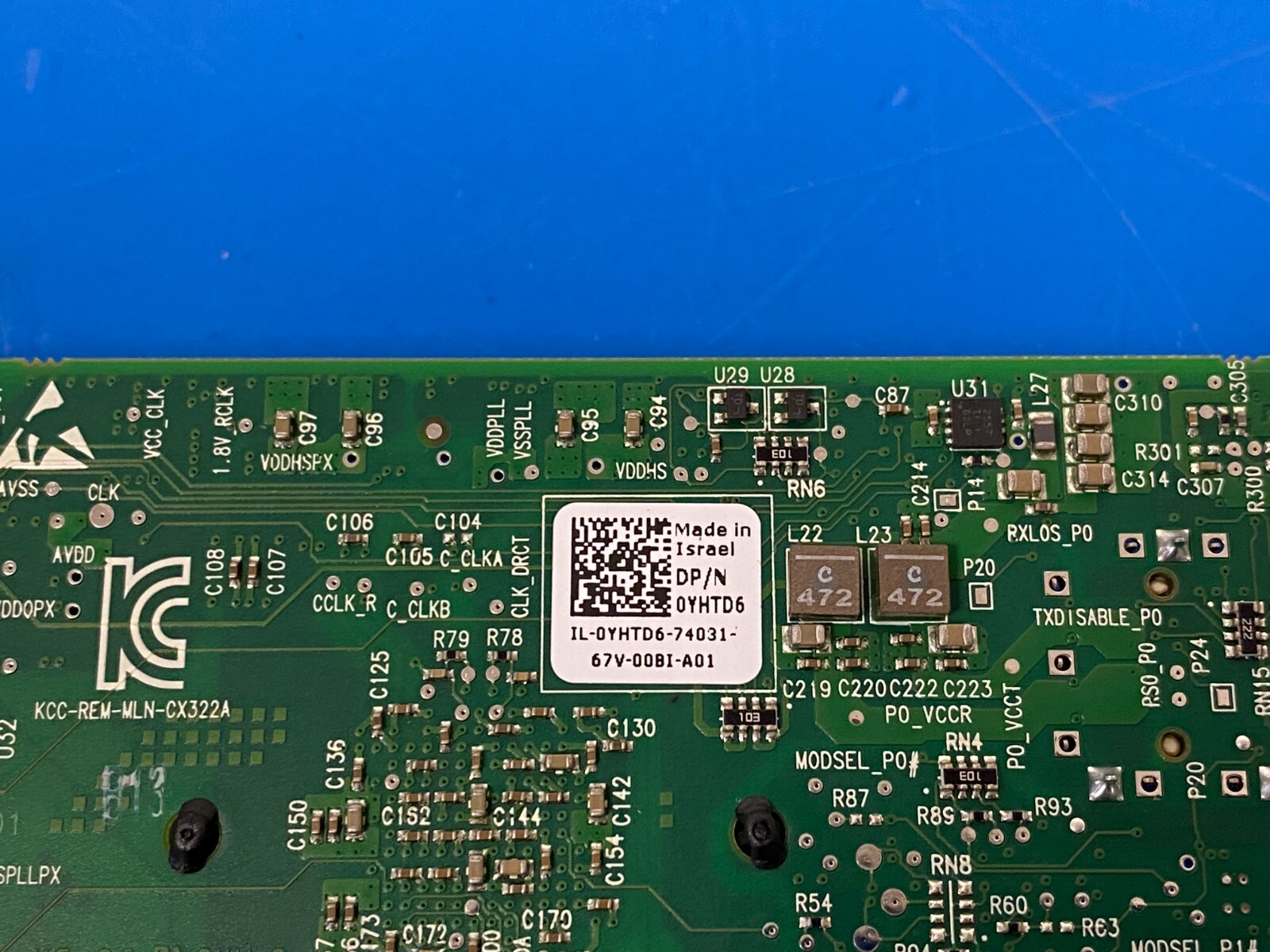 Dell CX322A Mellanox Connectx-3 2-Ports 10GbE PCI-E Network Adaptor YHTD6