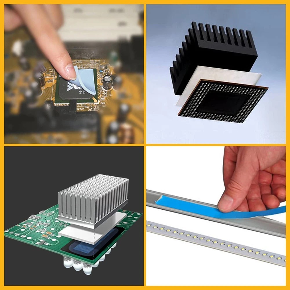 10 M Double-Sided Thermal Adhesive Tape 20mm x 0.3mm Heat Sink CPU GPU LED