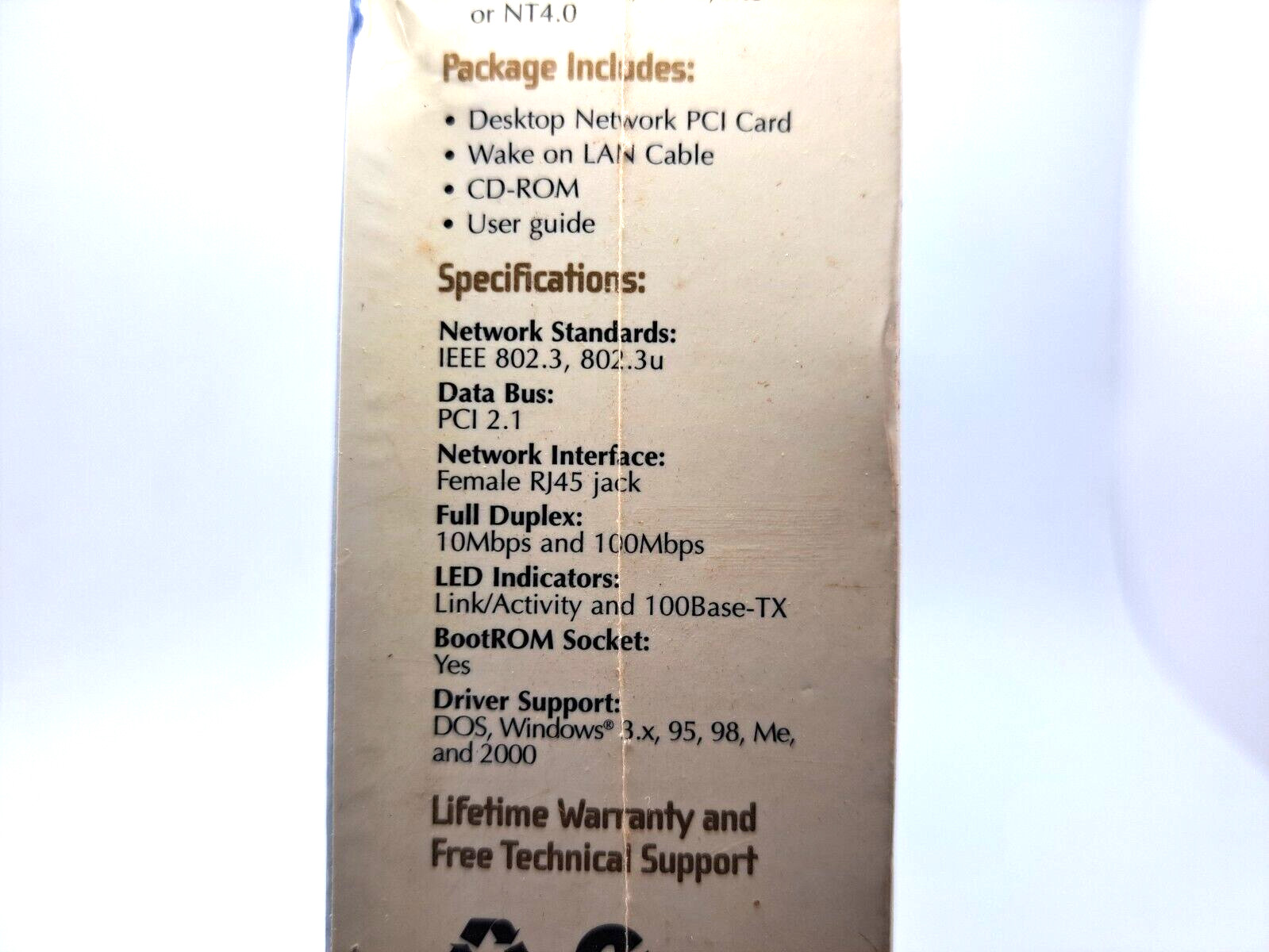 SEALED Belkin F5D5000 Desktop Network PCI Card 10/100MBt FREE SHIPPING