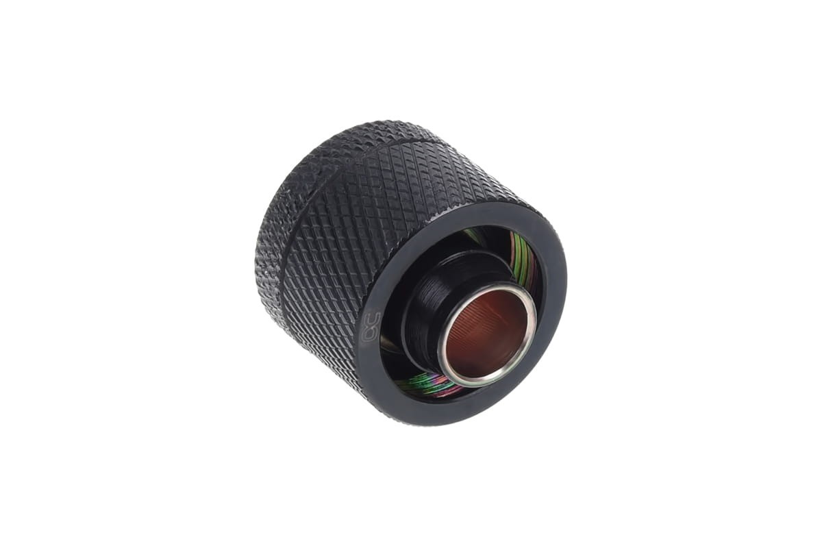 Alphacool HF 16/10 G1/4 Compression Fitting, Deep Black, 6-pack