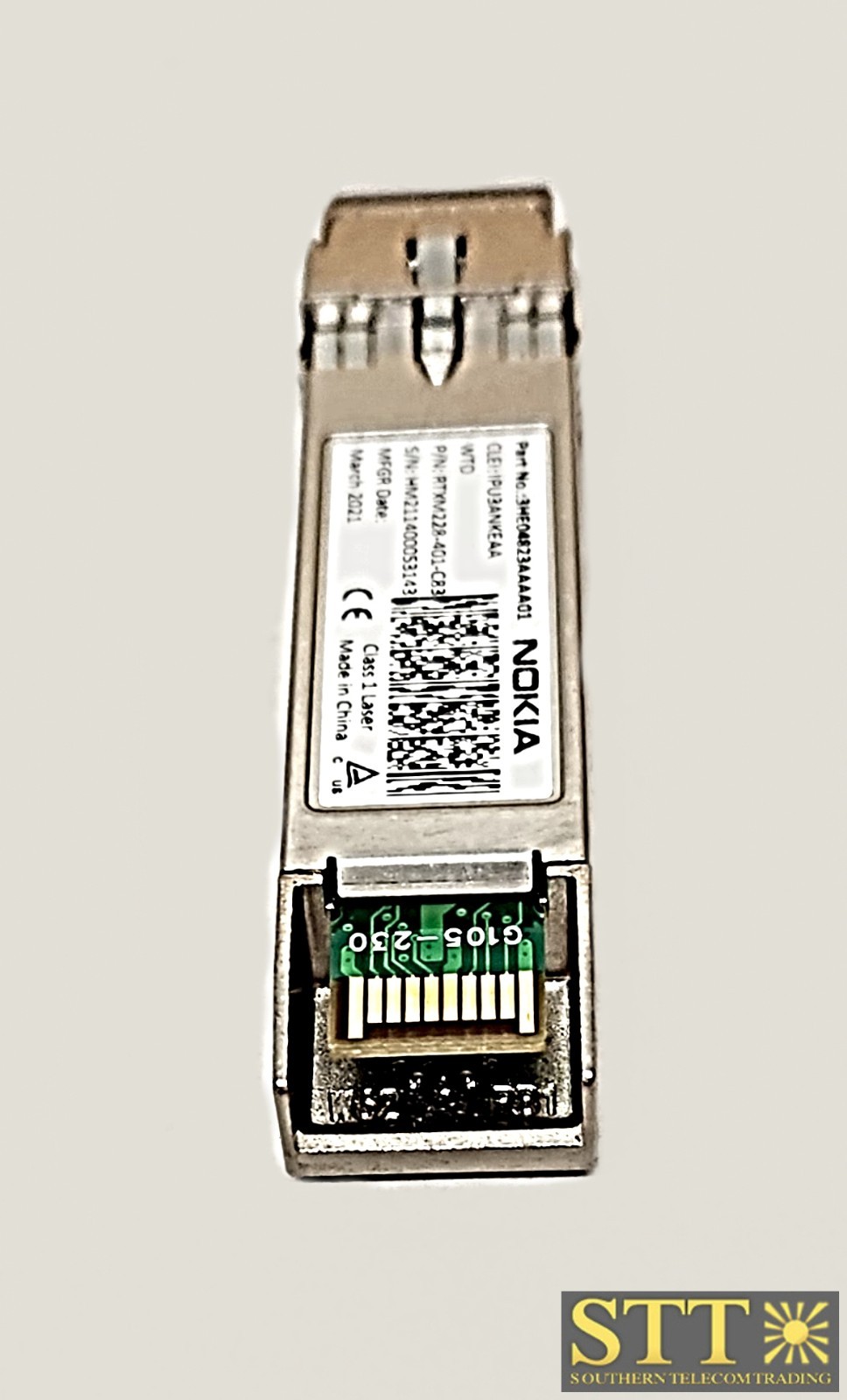 3HE04823AA NOKIA SFP+ 10 GIGABIT LR-LC OPTICAL TRANSCEIVER IPU3ANKEAA