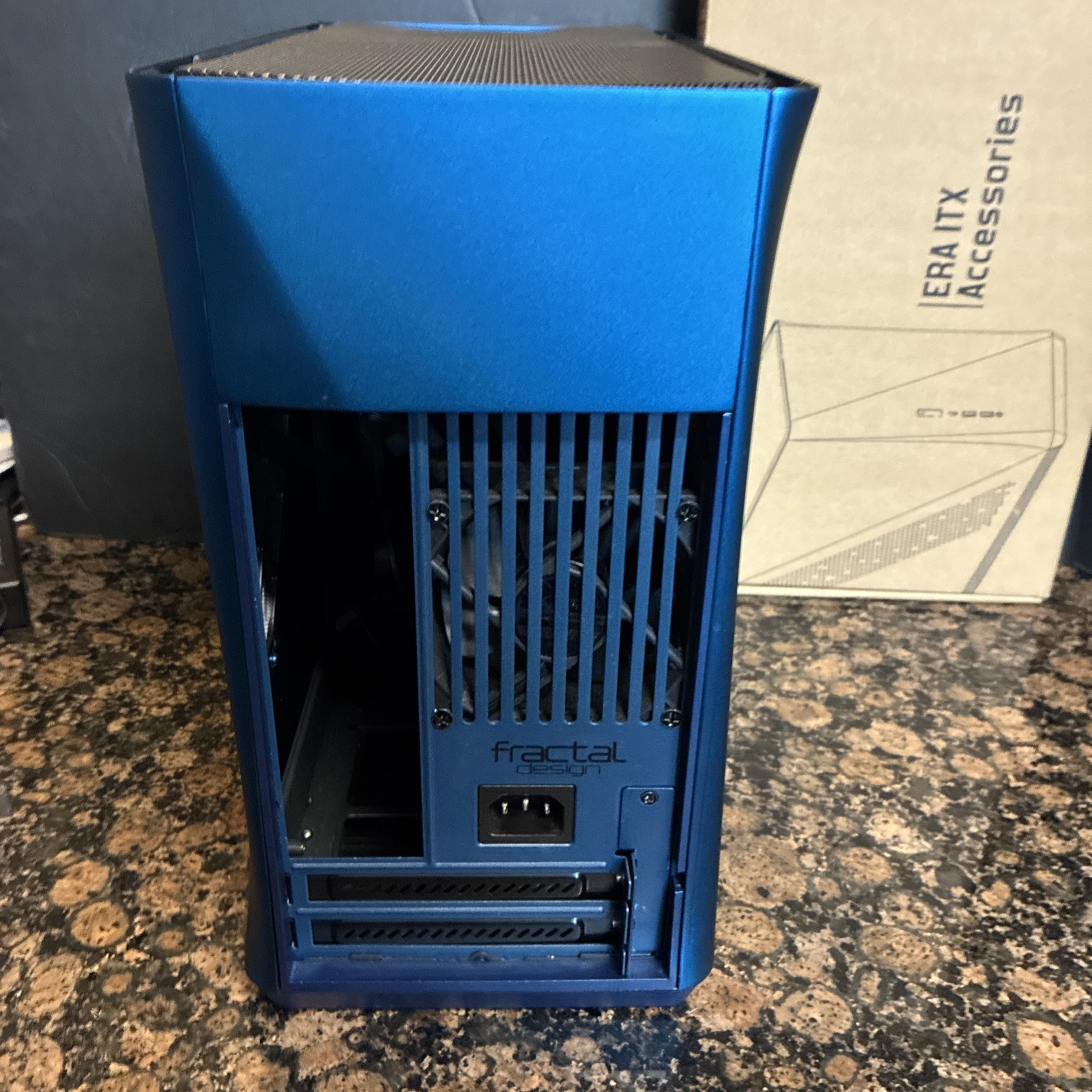 Fractal Design Era ITX V1 Aluminum Steel PC Case FD-CA-ERA-ITX-BU Midnight Blue