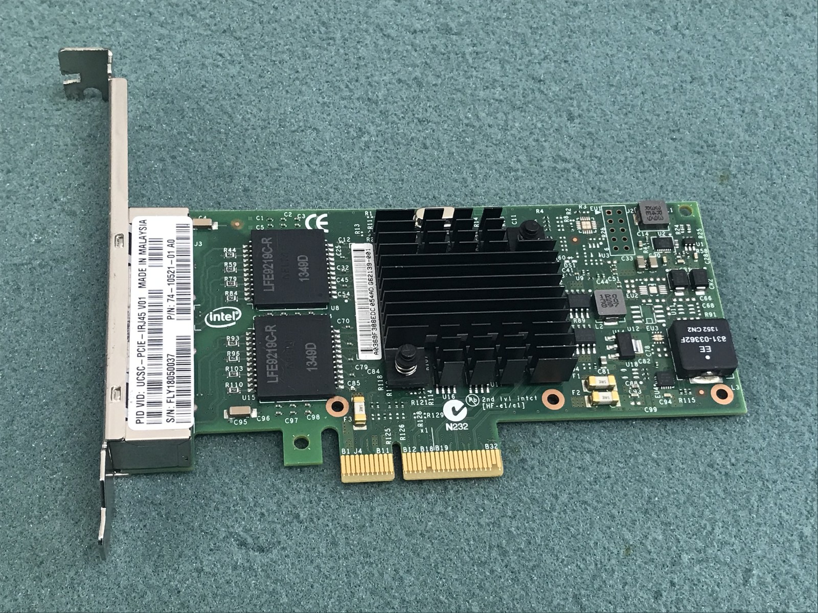 Intel UCSC-PCIE-IRJ45 1 Gbps X4 RJ-45 Ethernet Network Adapter – NET10A