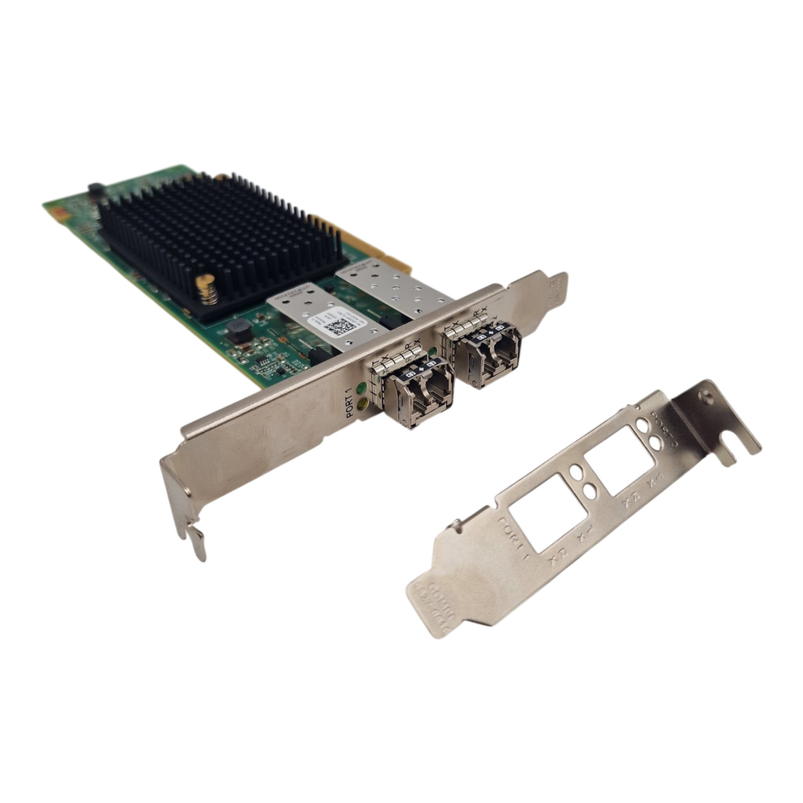 NEW Dell Emulex LPe35002 Dual Port 32Gb FC SFP+ HBA HH+FH PD89Y + 2x 32Gb SFP+