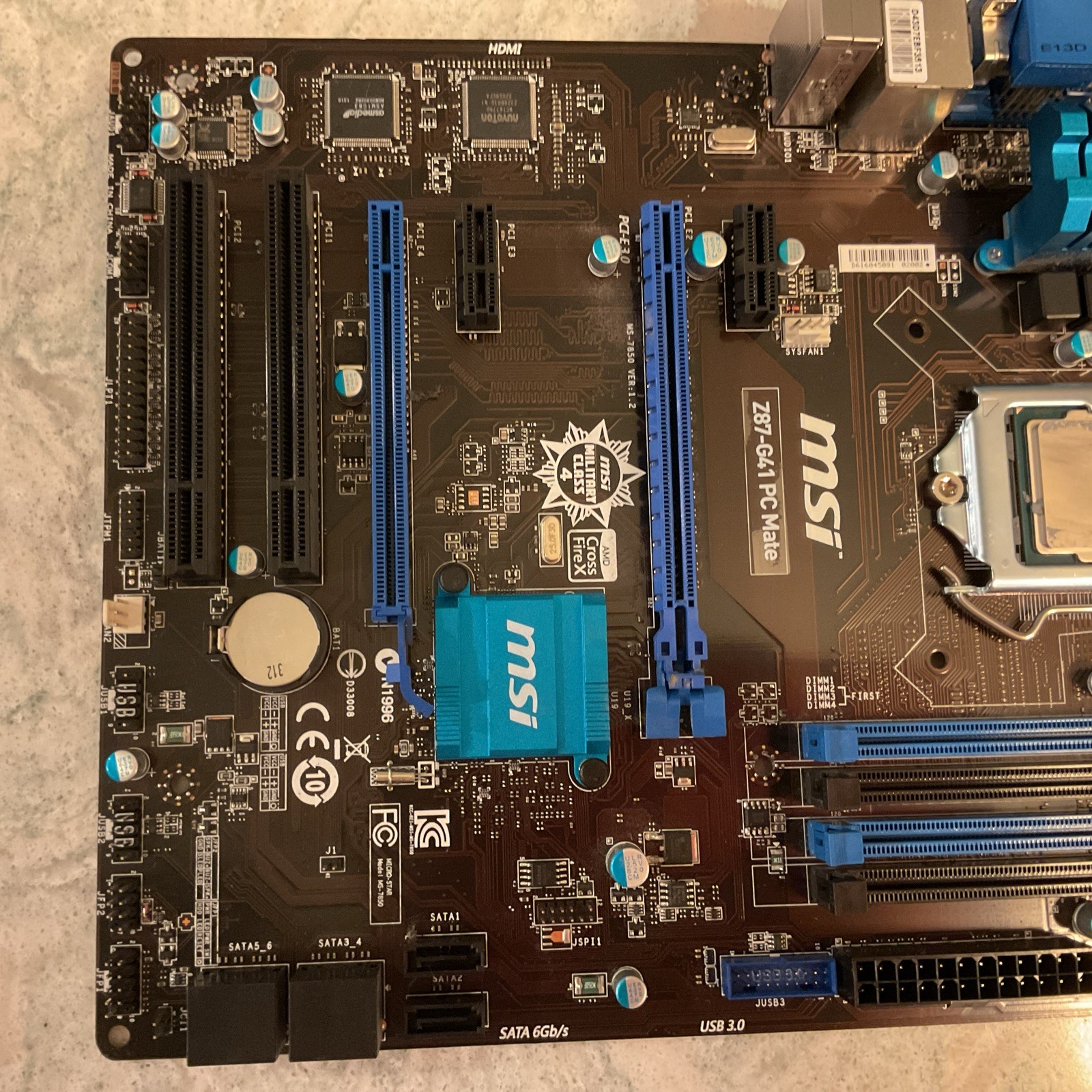 MSI Z87-G41 PC Mate Motherboard Mainboard (see description)